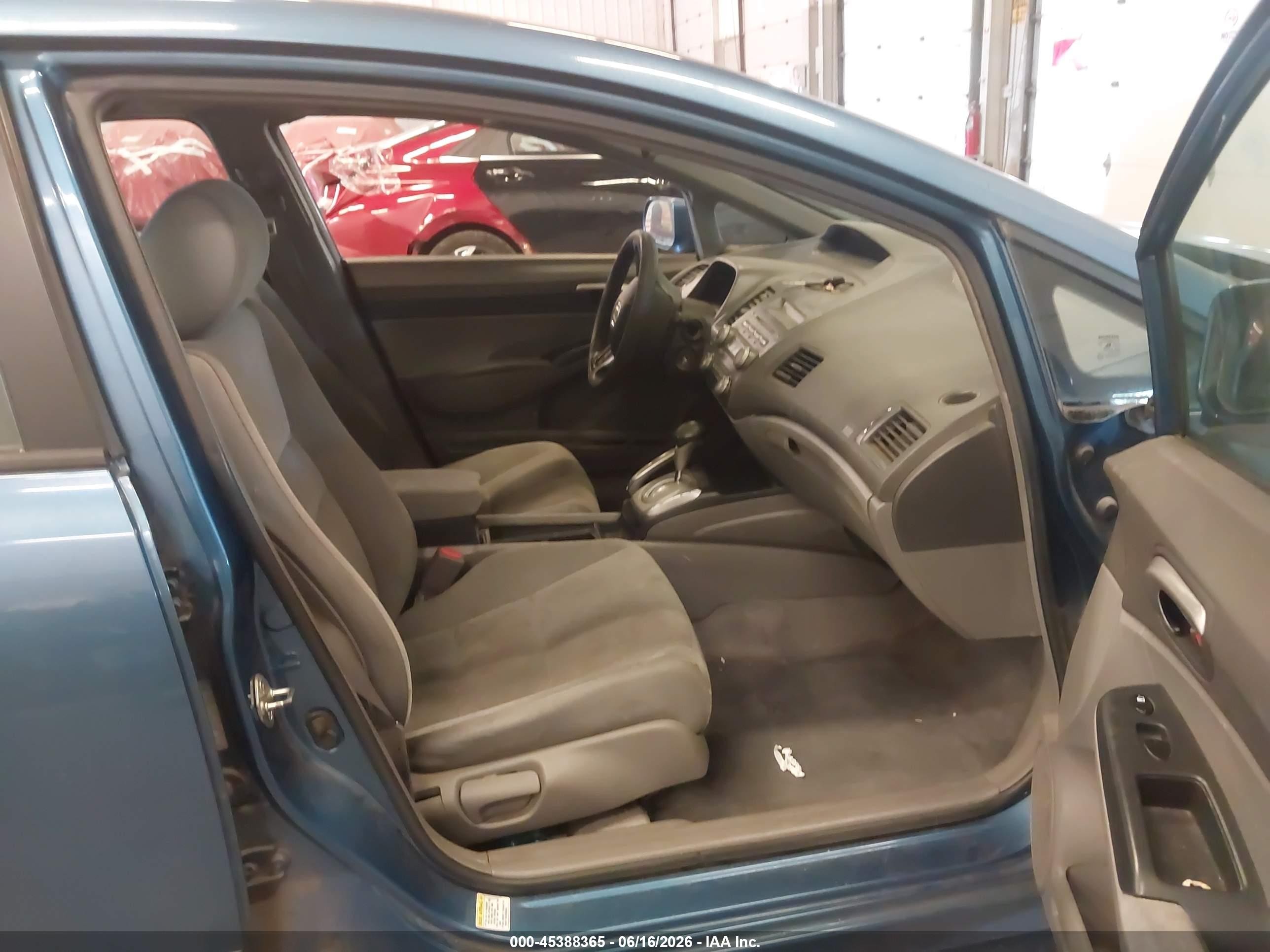 2007 Honda Civic Lx Blue vin: 1HGFA16597L024128
