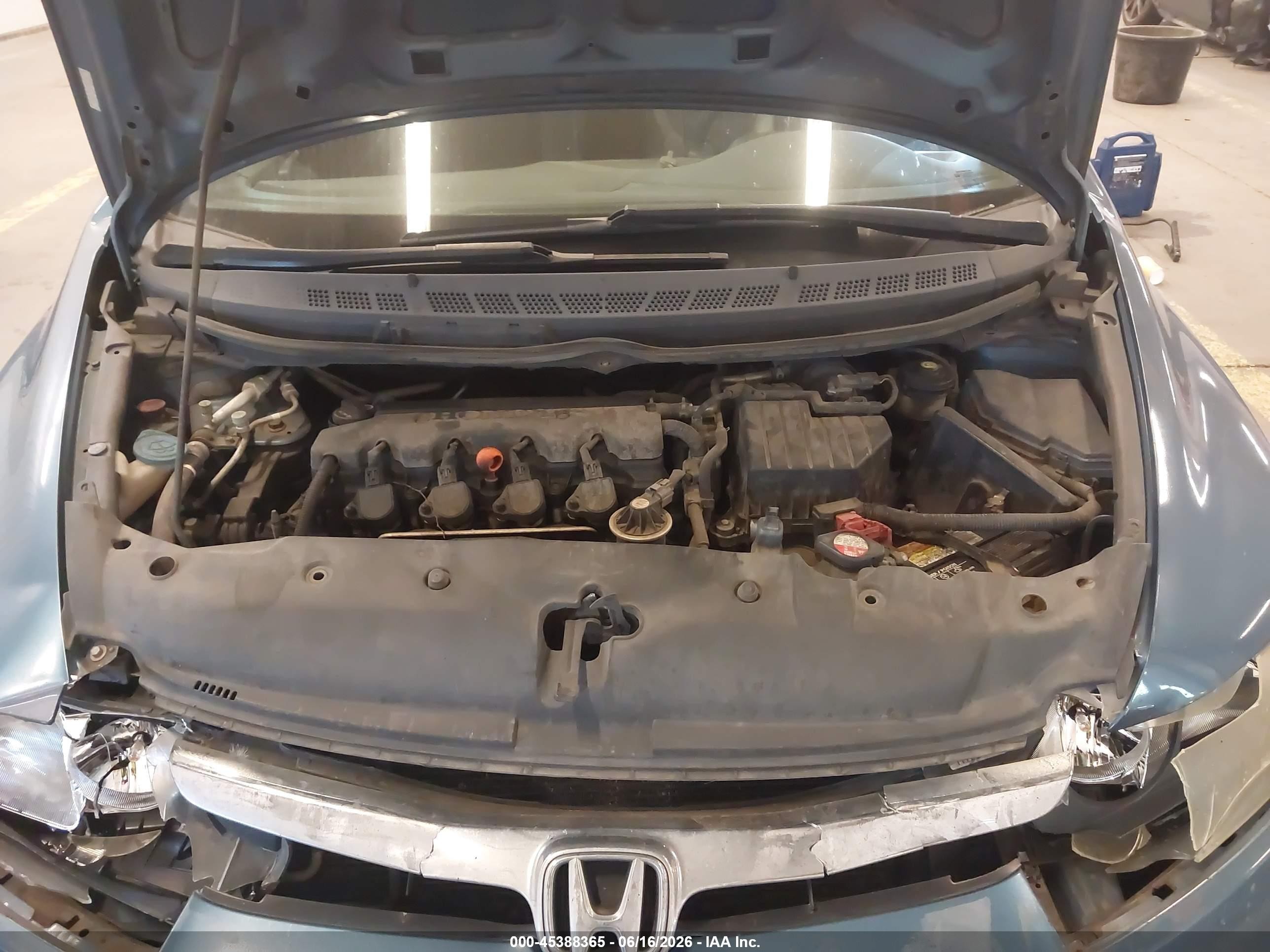 2007 Honda Civic Lx Blue vin: 1HGFA16597L024128