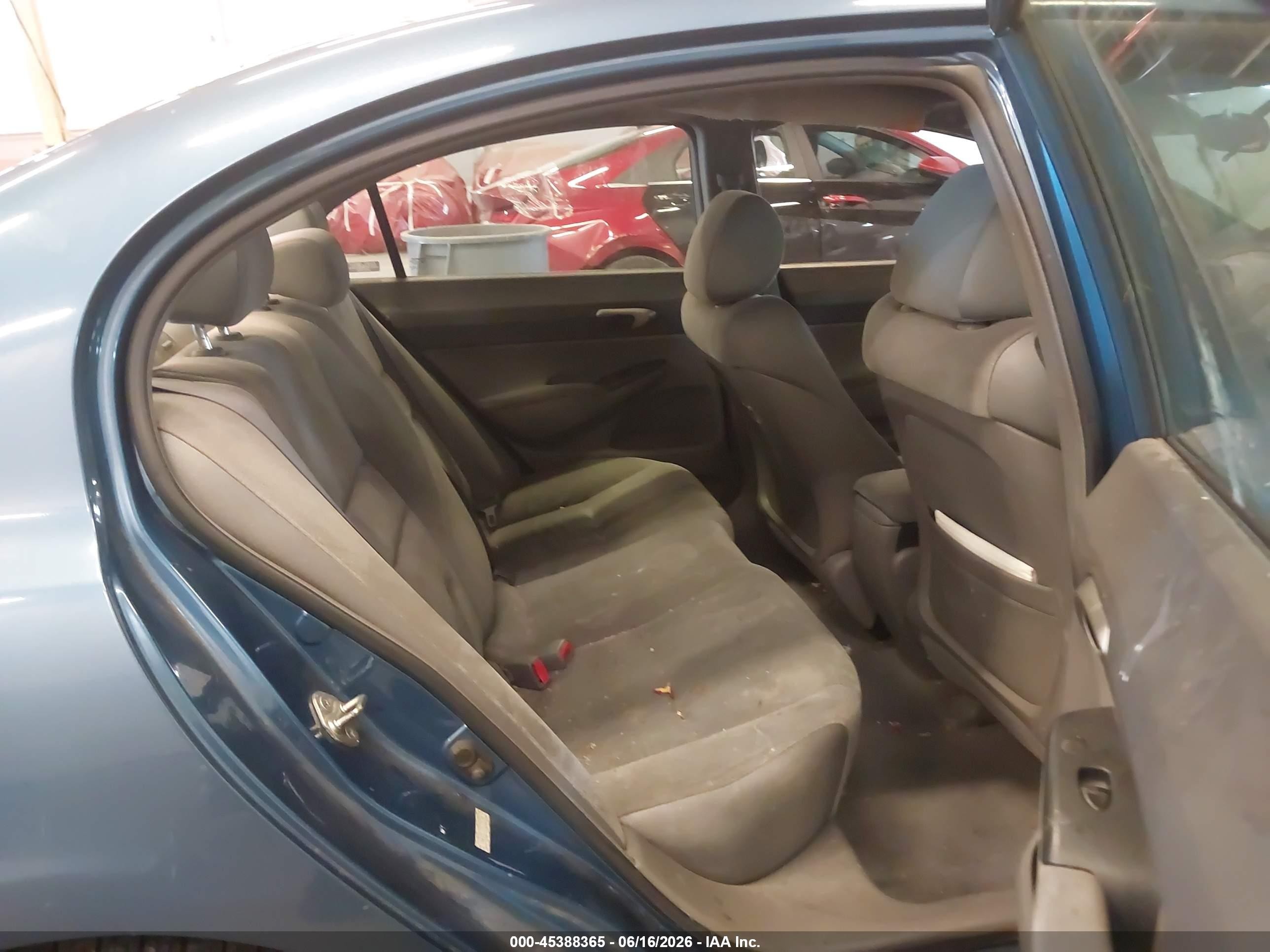 2007 Honda Civic Lx Blue vin: 1HGFA16597L024128