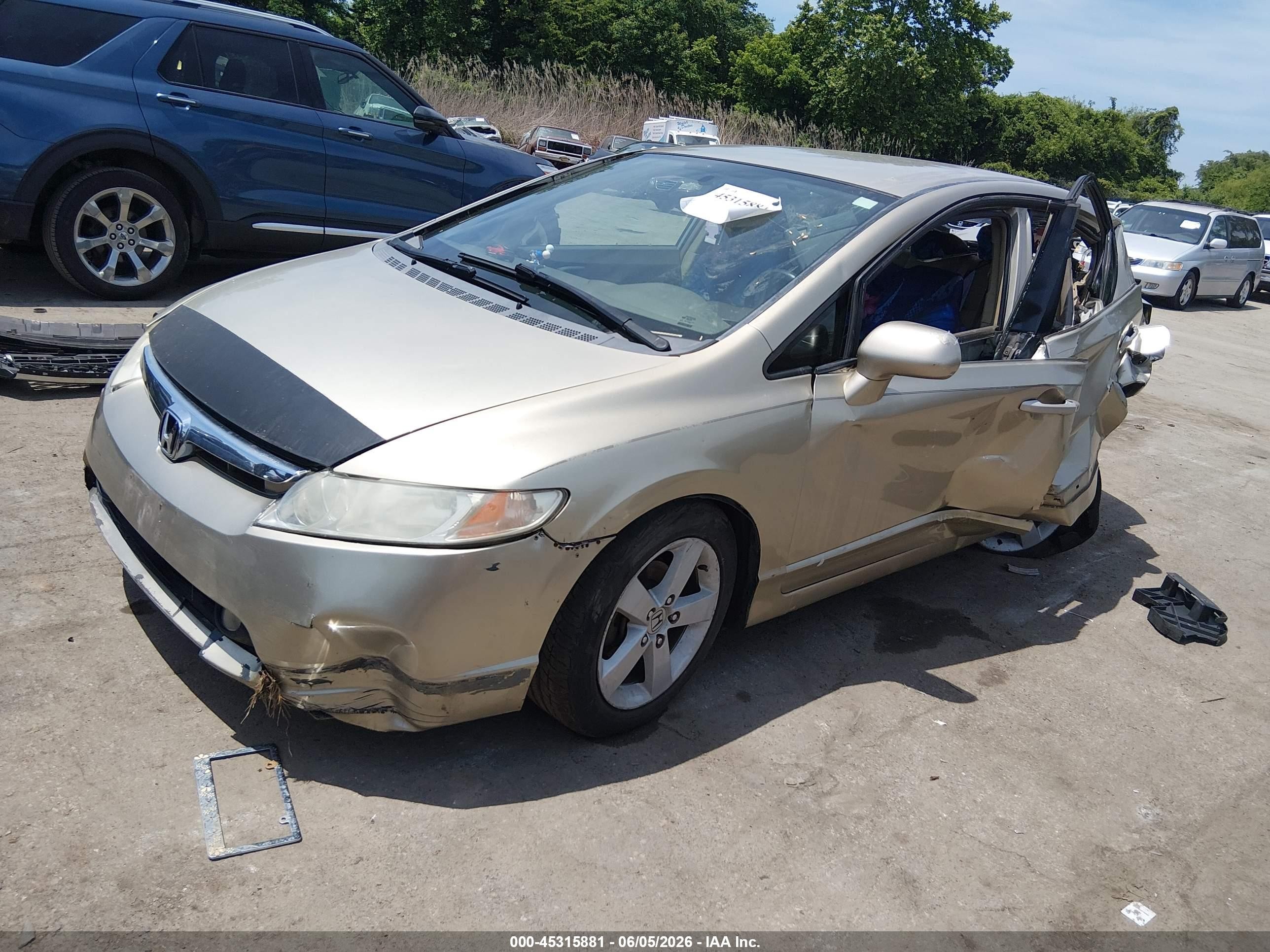 2007 Honda Civic Lx Gold vin: 1HGFA16597L031855