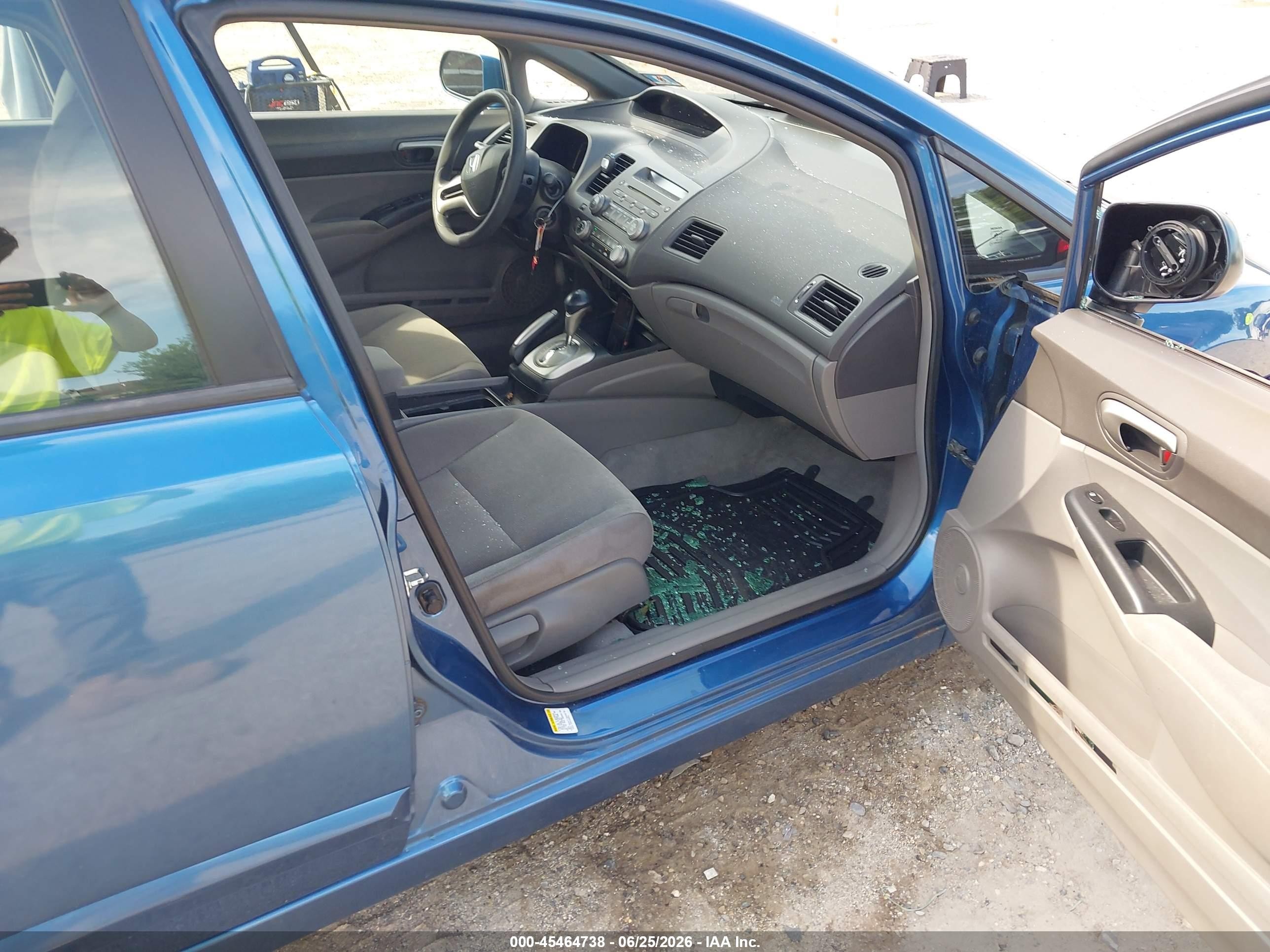 2007 Honda Civic Lx Синий vin: 1HGFA16597L034058