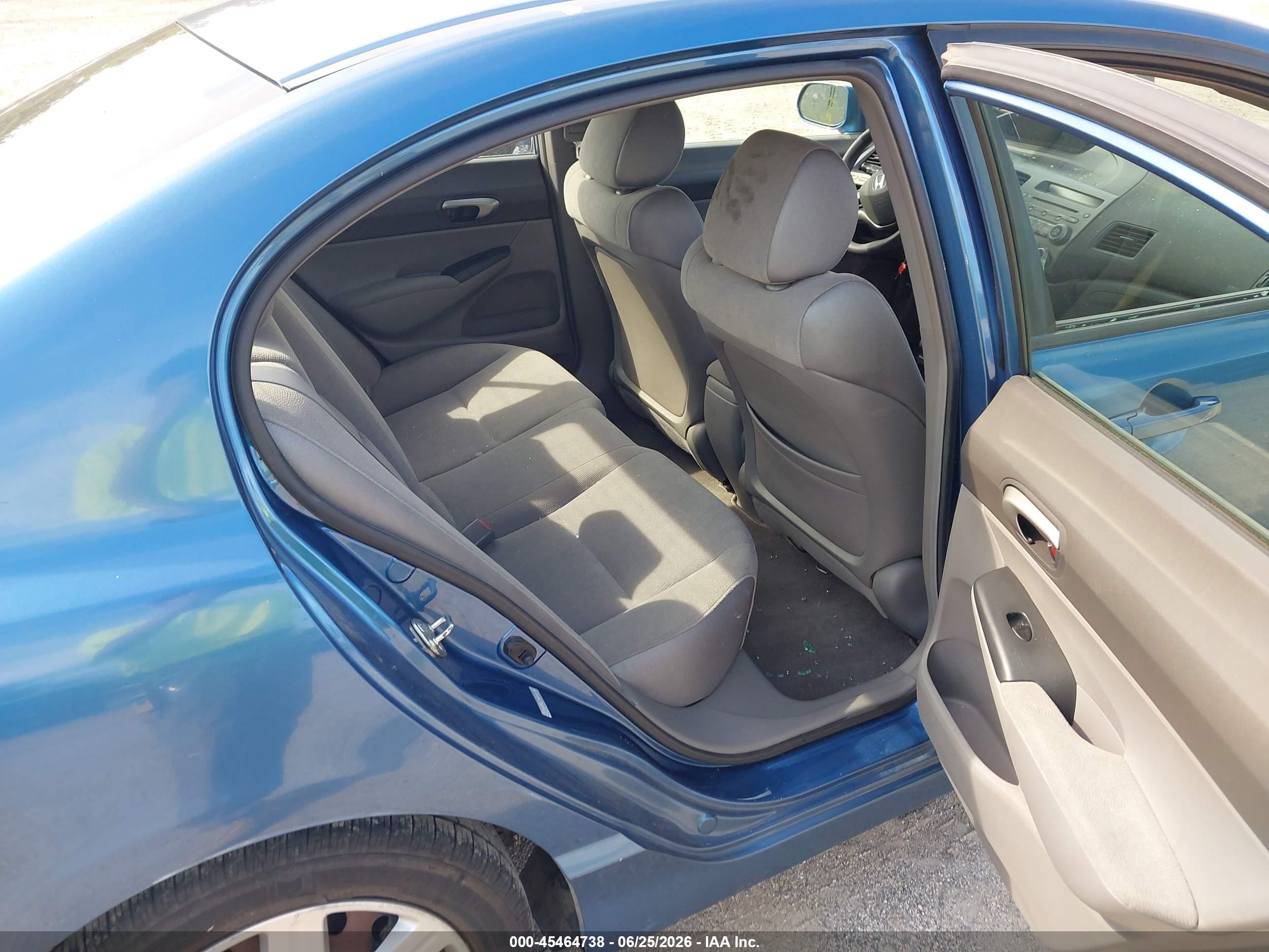 2007 Honda Civic Lx Синий vin: 1HGFA16597L034058