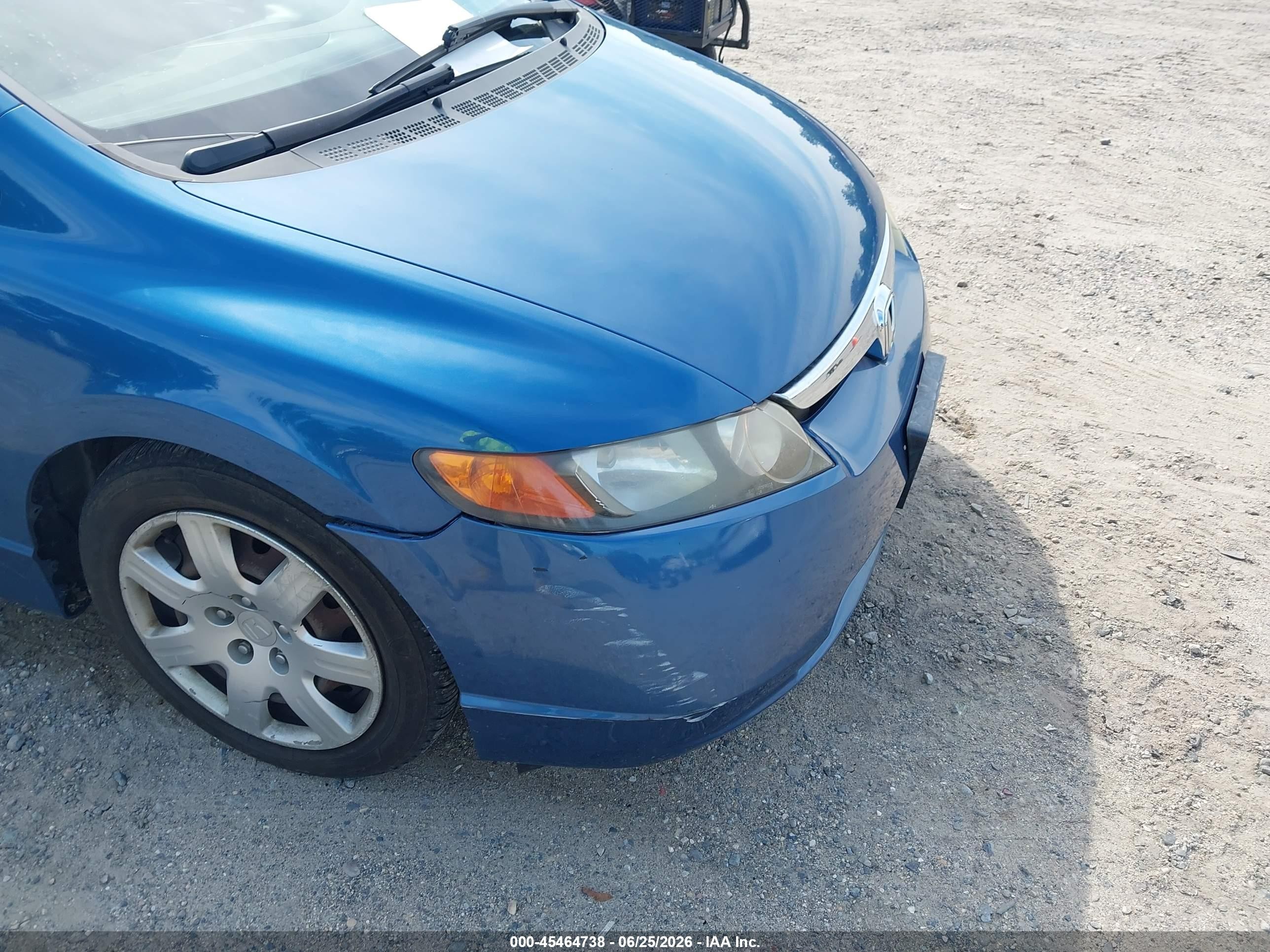 2007 Honda Civic Lx Синий vin: 1HGFA16597L034058