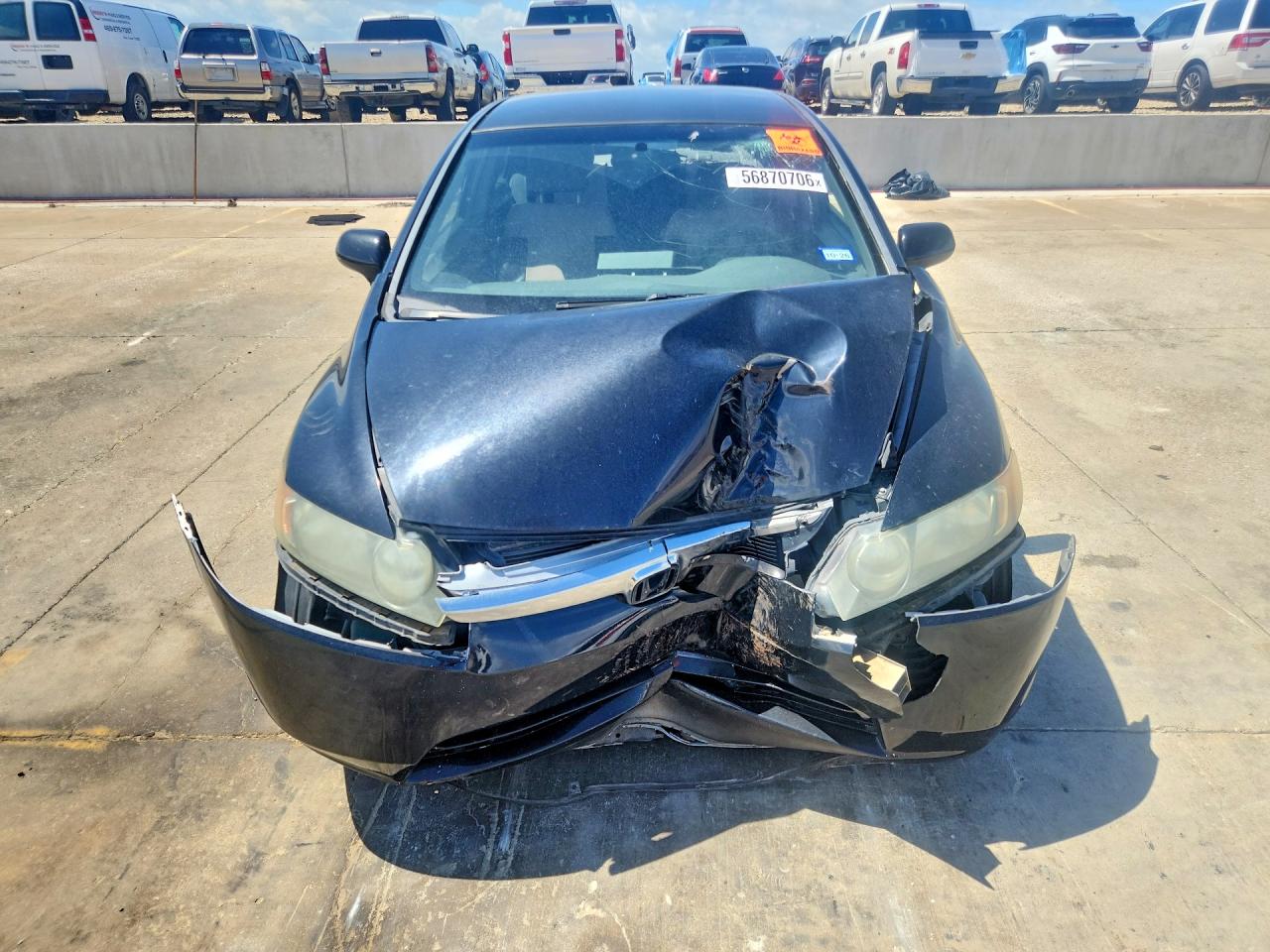 2007 Honda Civic Lx Черный vin: 1HGFA16597L037137