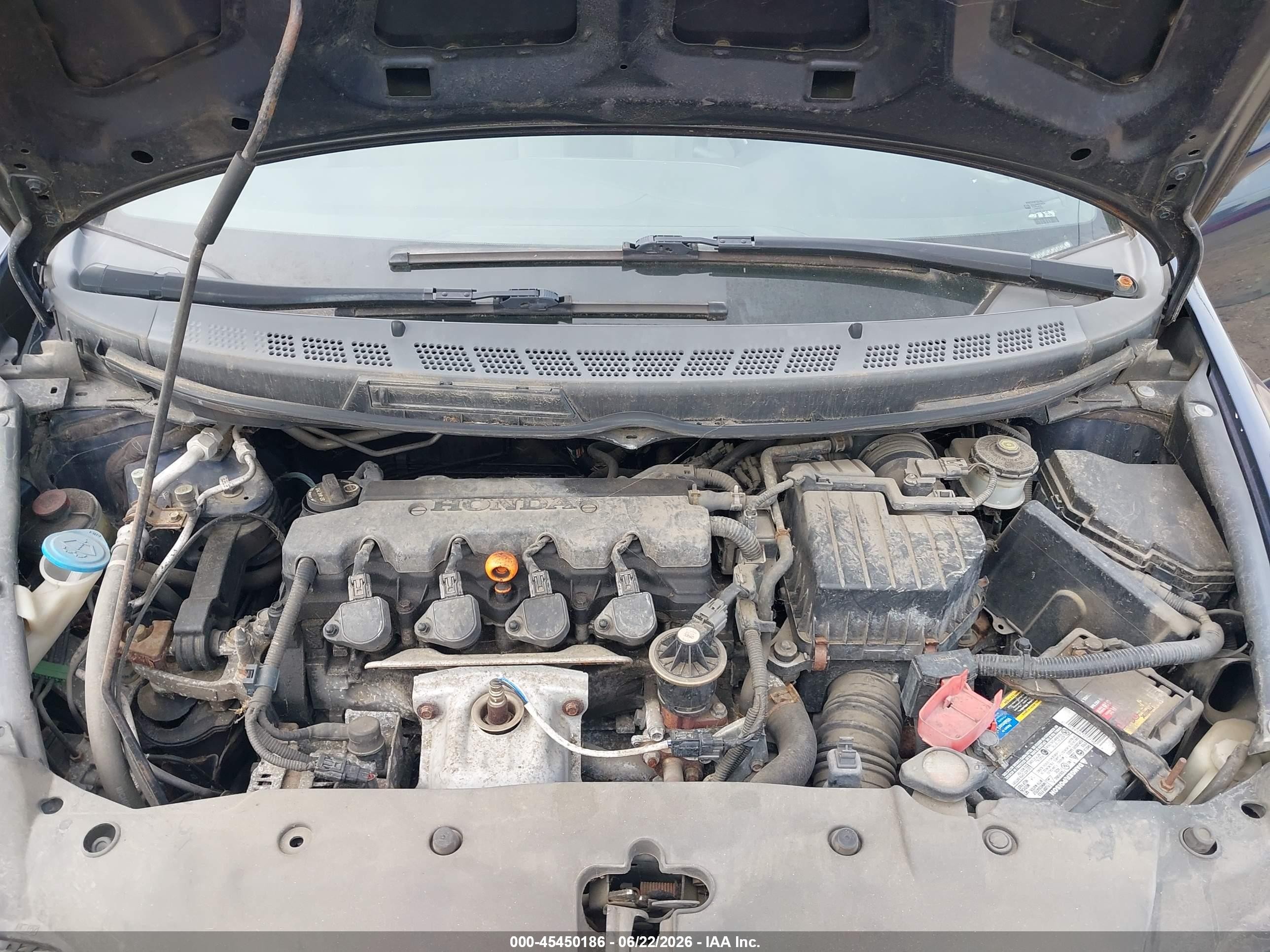 2007 Honda Civic Lx Blue vin: 1HGFA16597L051216