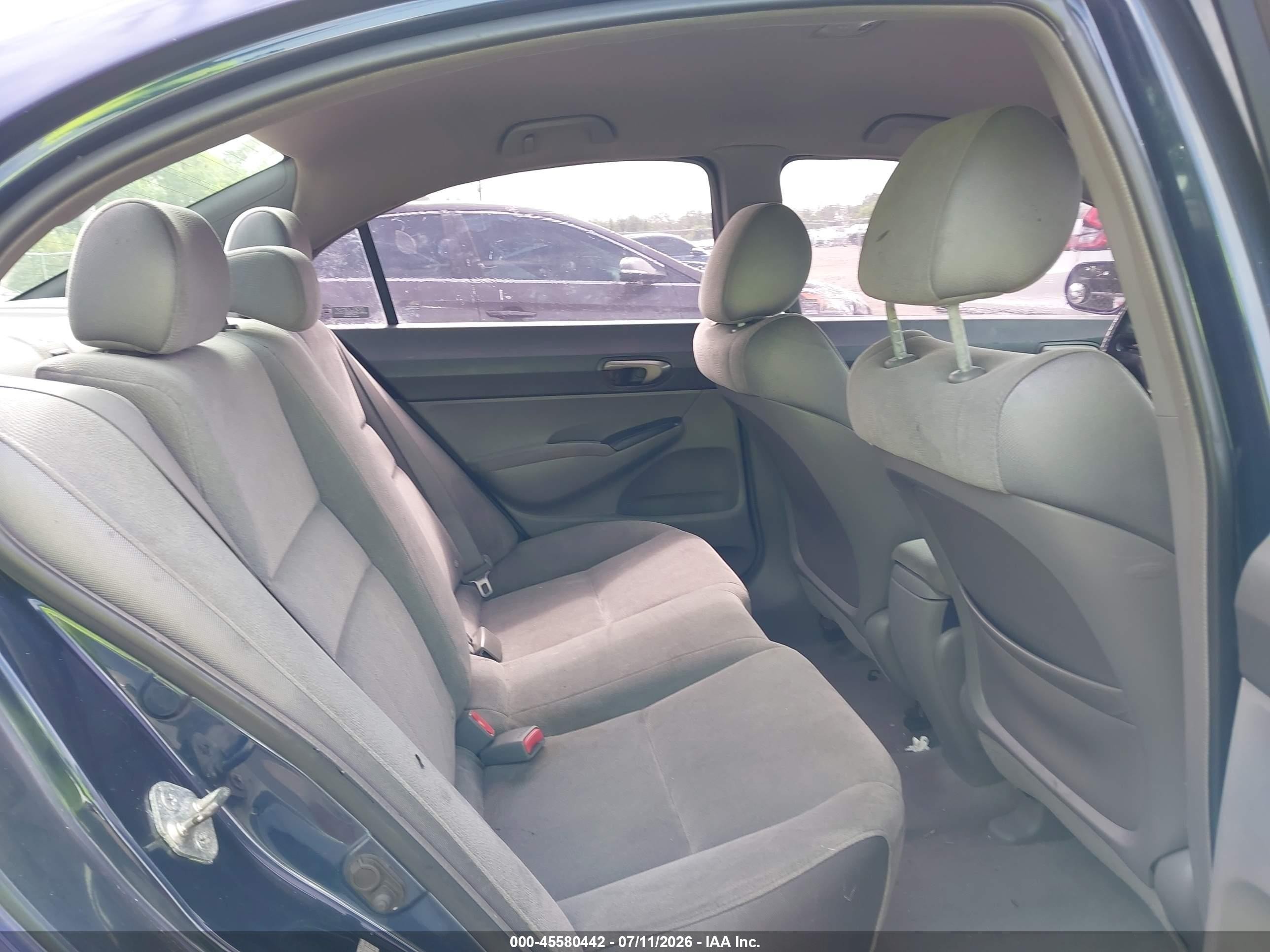 2007 Honda Civic Lx Purple vin: 1HGFA16597L091702