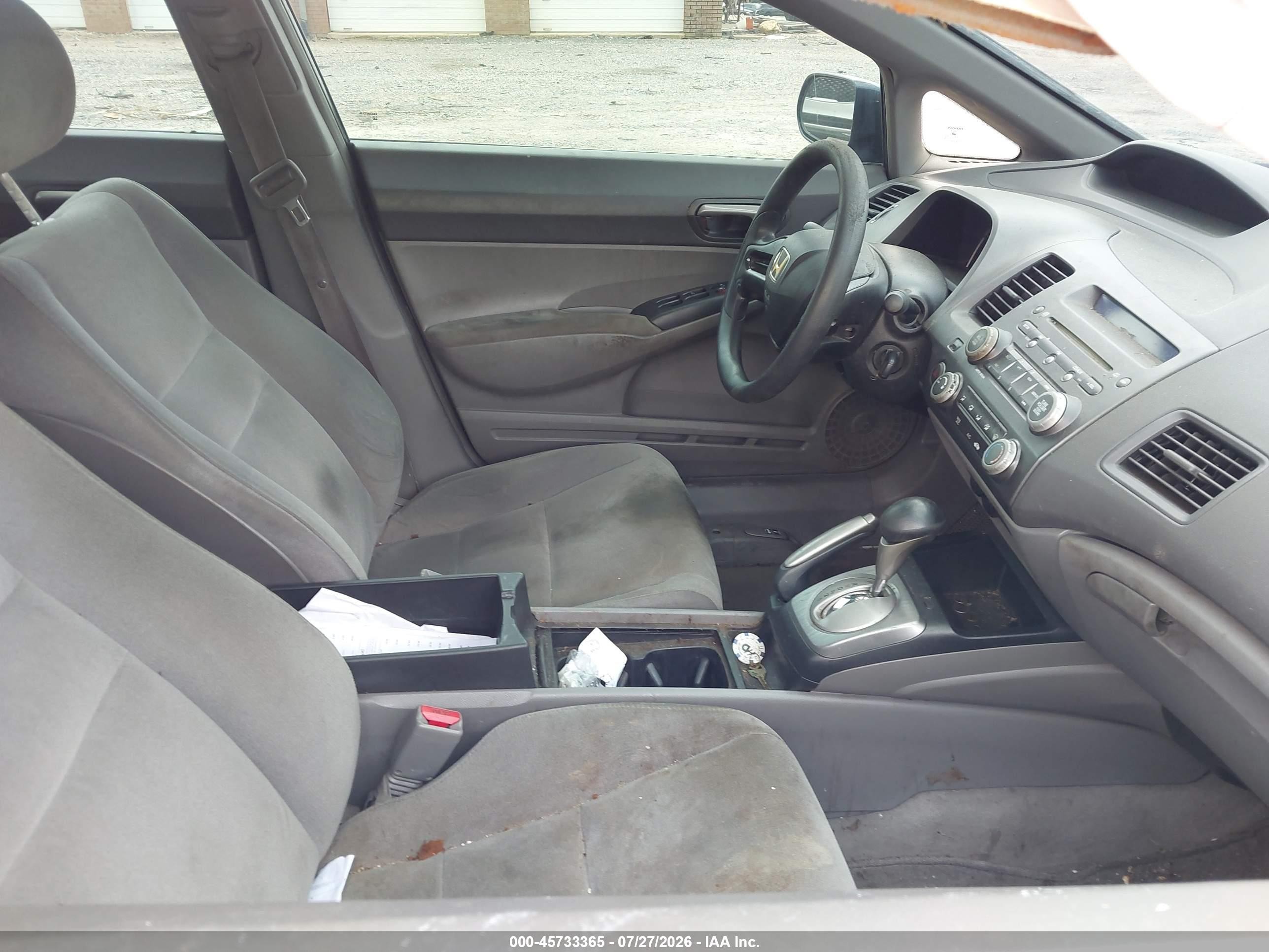 2007 Honda Civic Lx Синий vin: 1HGFA16597L100950