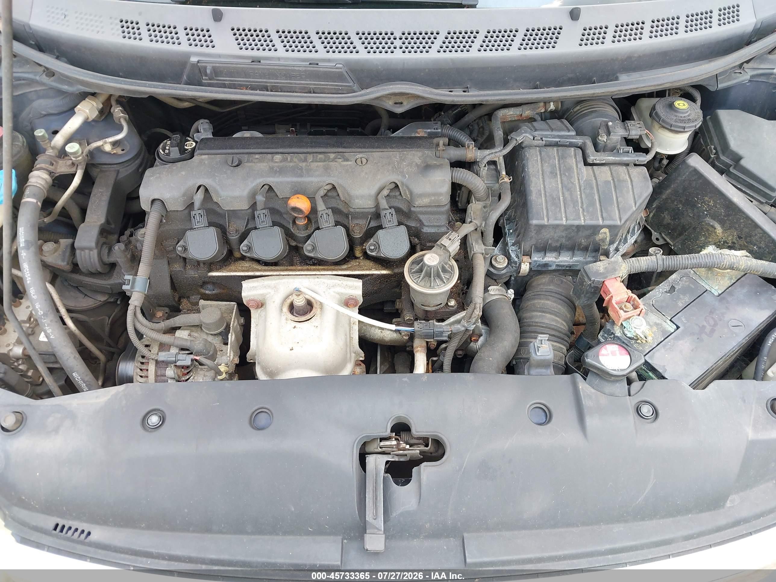 2007 Honda Civic Lx Синий vin: 1HGFA16597L100950