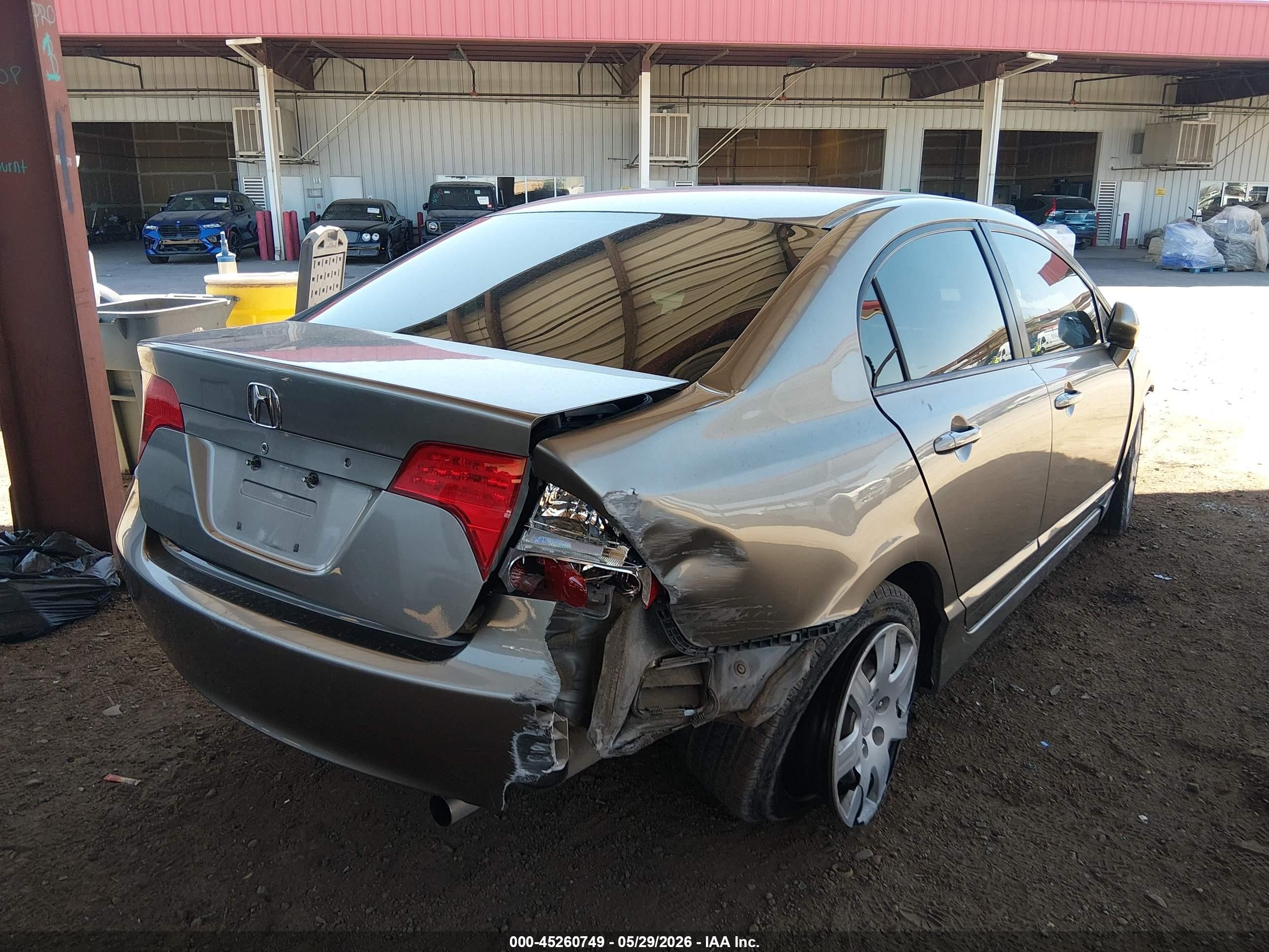2007 Honda Civic Lx Champagne vin: 1HGFA16597L110443