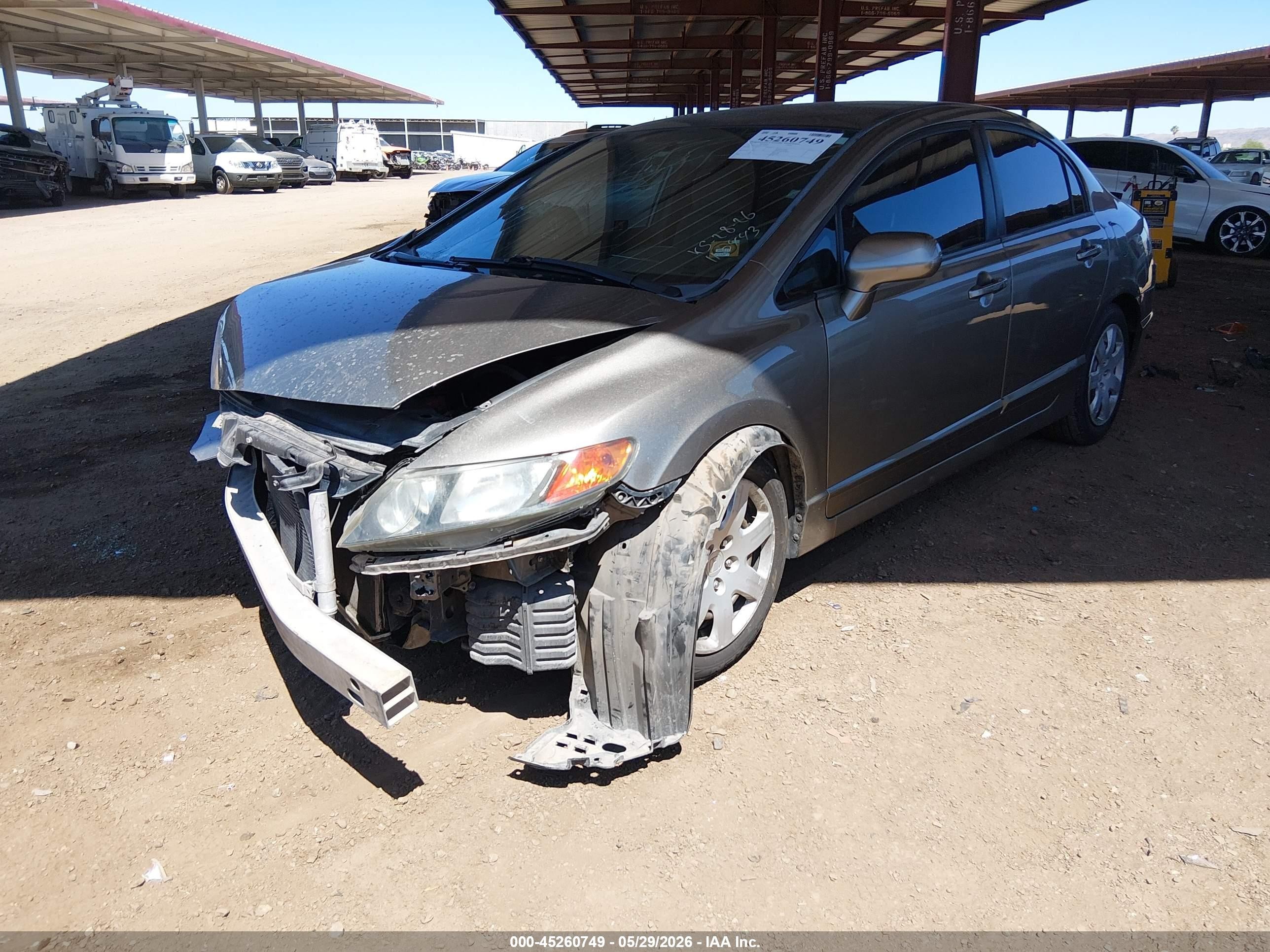2007 Honda Civic Lx Champagne vin: 1HGFA16597L110443