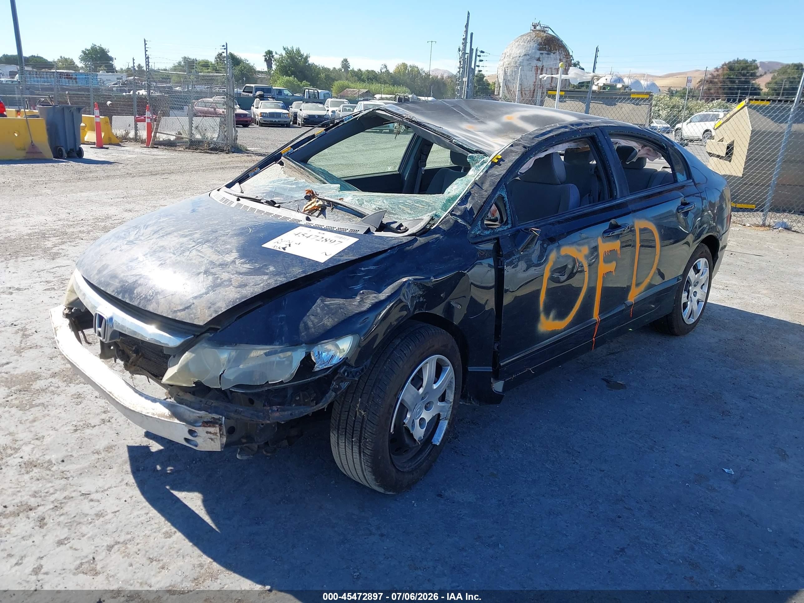 2007 Honda Civic Lx Black vin: 1HGFA16597L119014