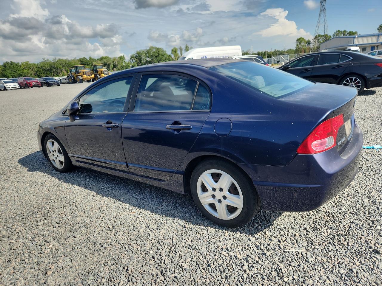 2007 Honda Civic Lx Blue vin: 1HGFA16597L124424