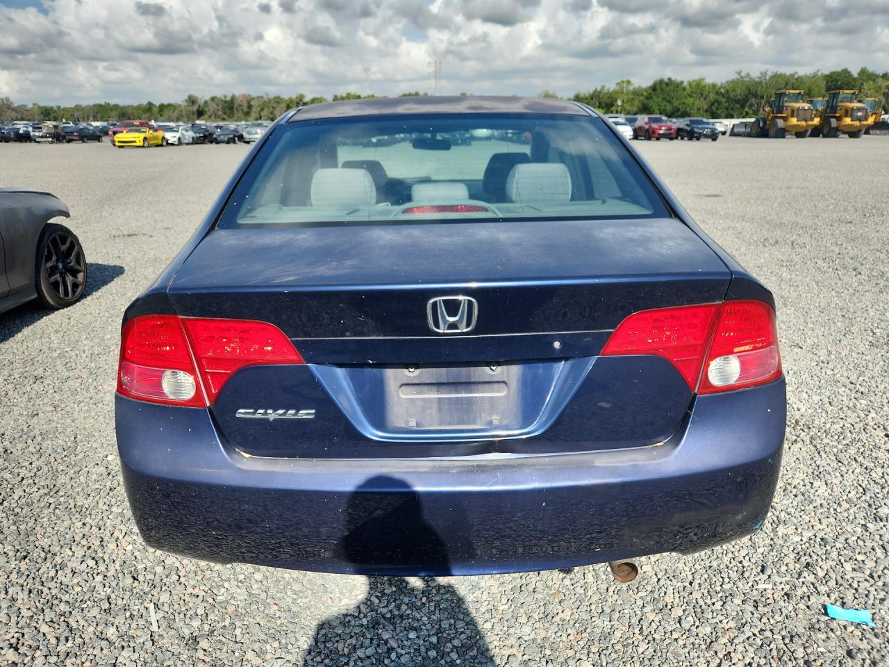2007 Honda Civic Lx Blue vin: 1HGFA16597L124424