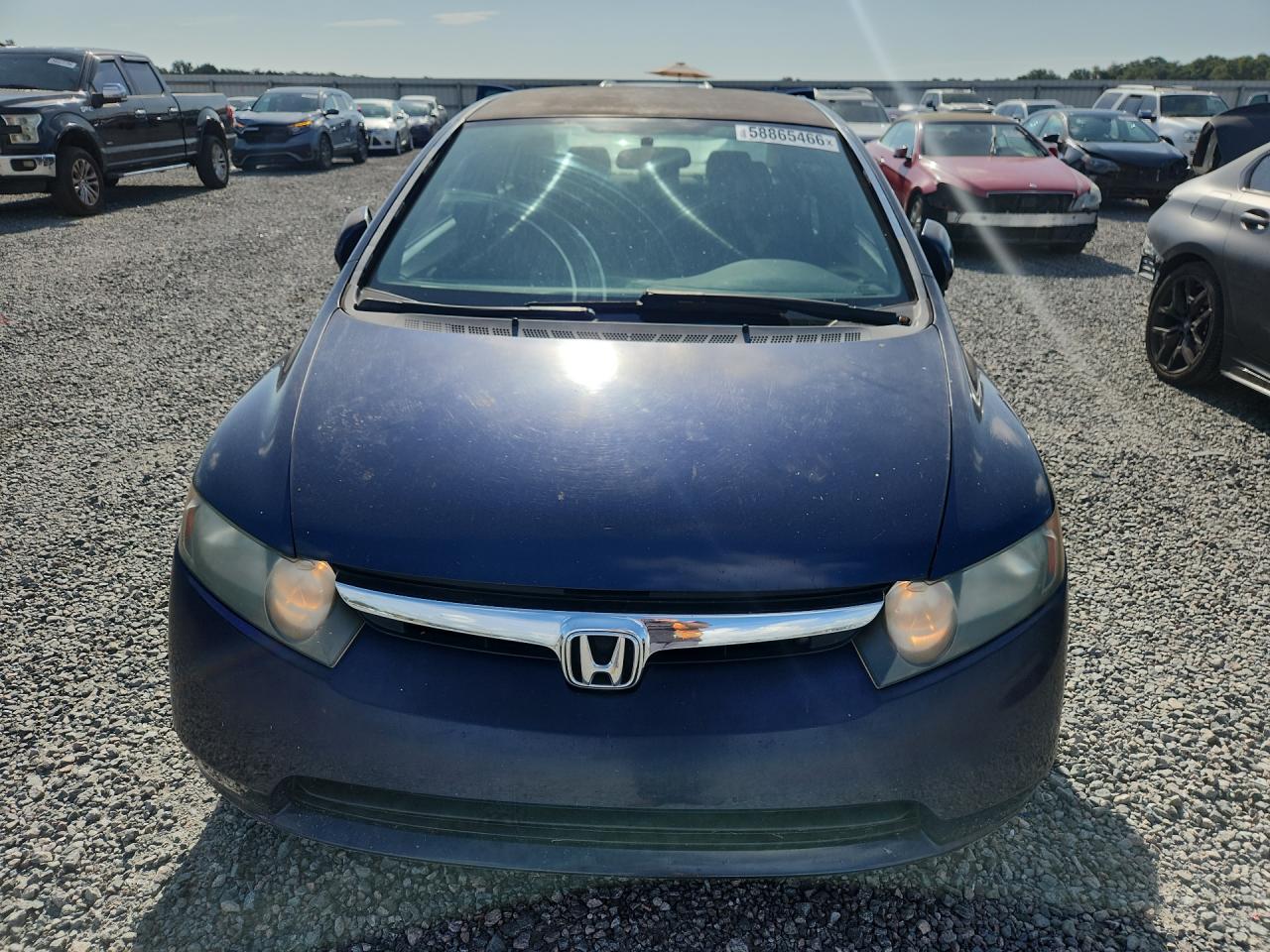 2007 Honda Civic Lx Blue vin: 1HGFA16597L124424