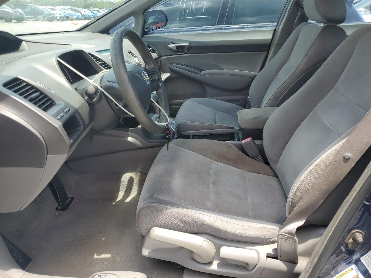 2007 Honda Civic Lx Blue vin: 1HGFA16597L124424