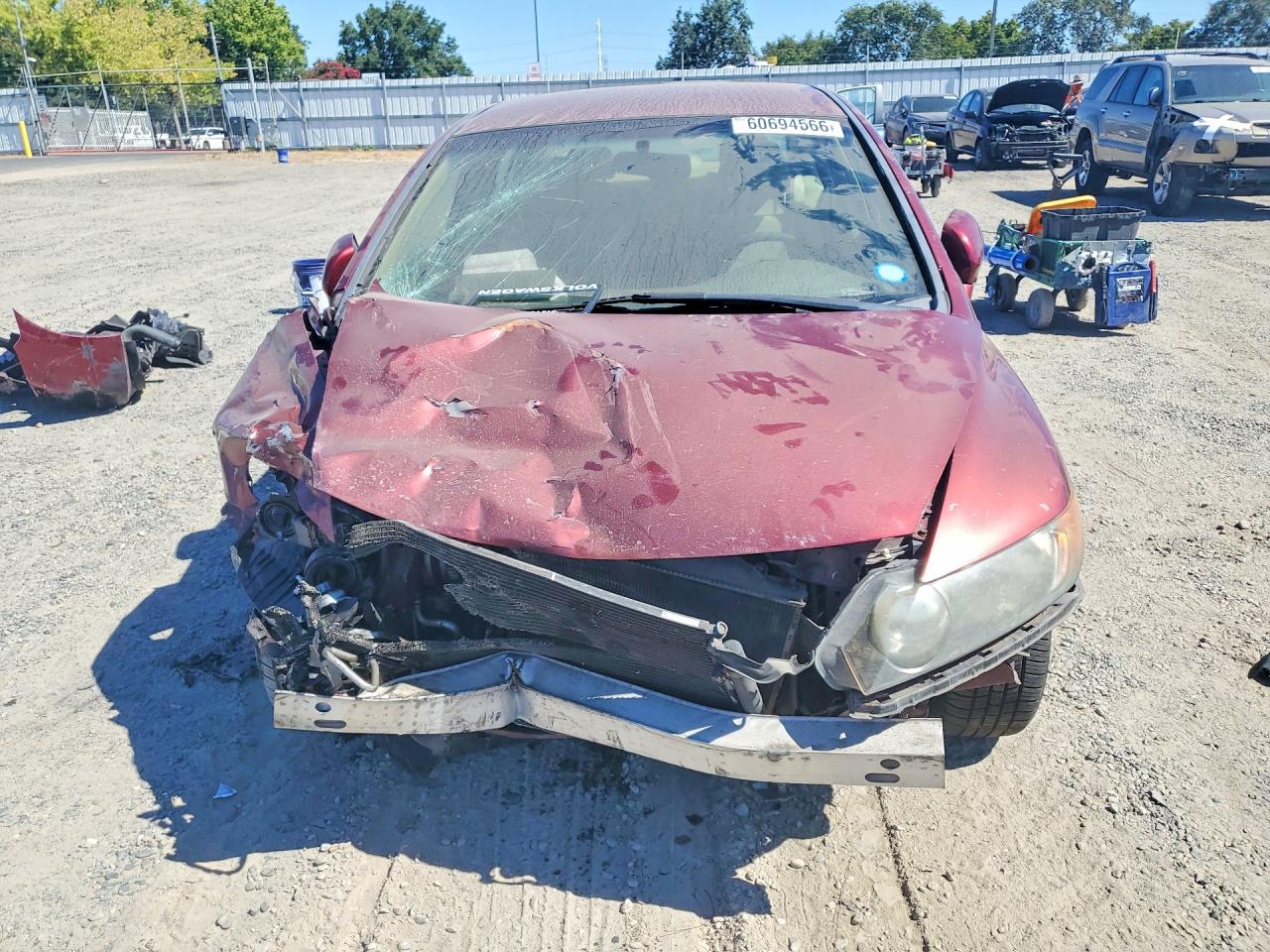 2007 Honda Civic Lx Burgundy vin: 1HGFA16597L135875