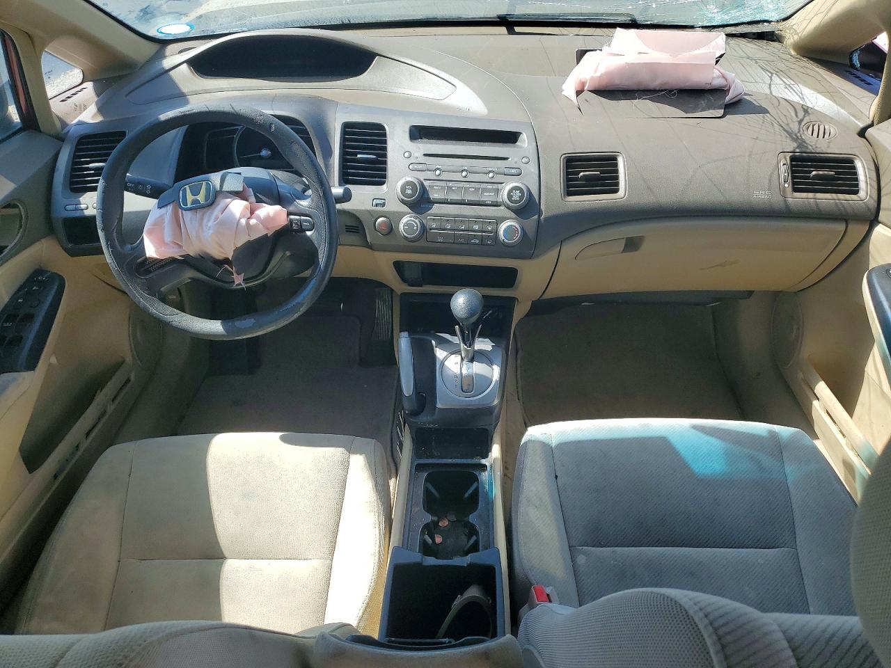 2007 Honda Civic Lx Burgundy vin: 1HGFA16597L135875