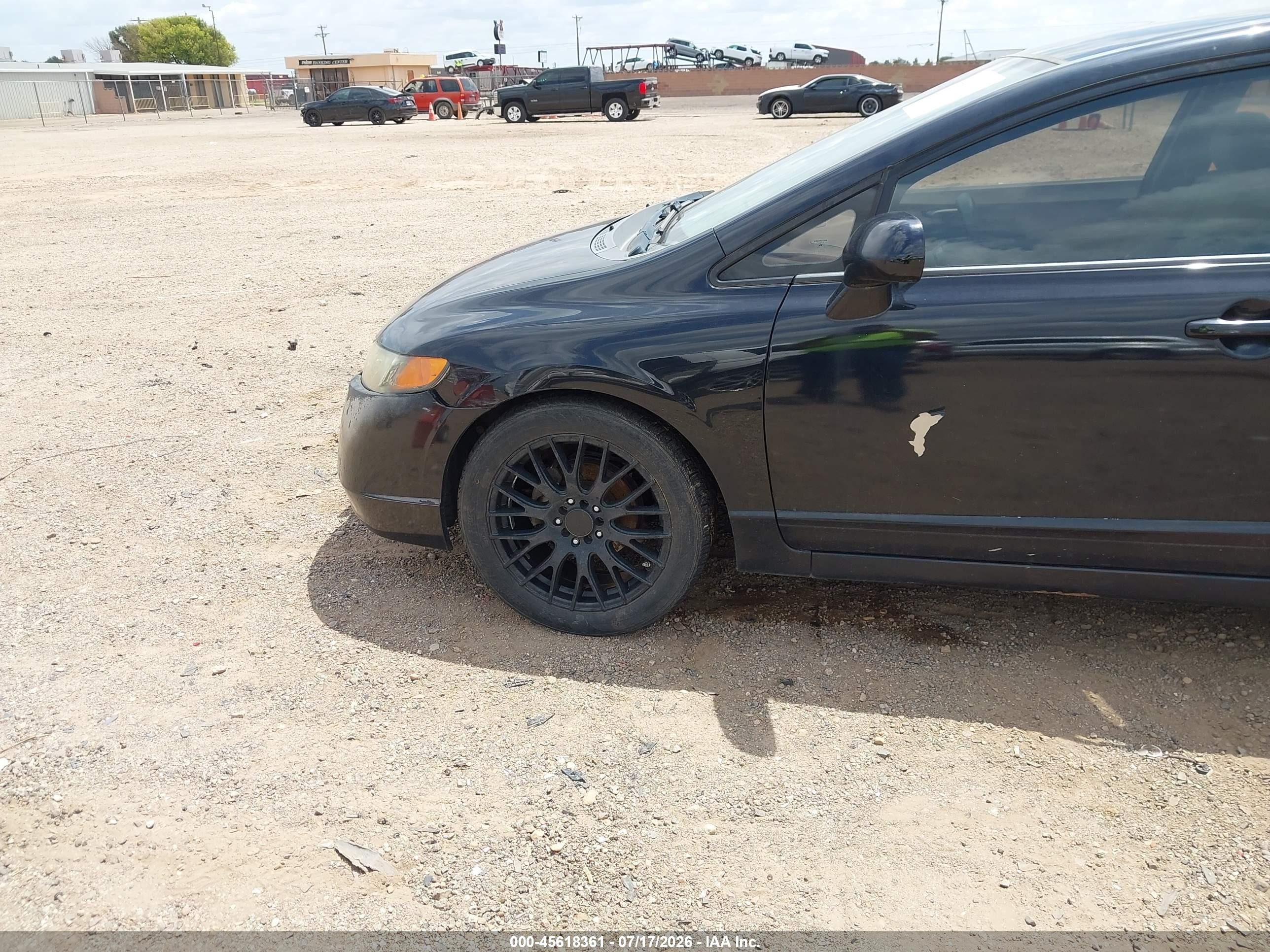 2008 Honda Civic Lx Black vin: 1HGFA16598L002891