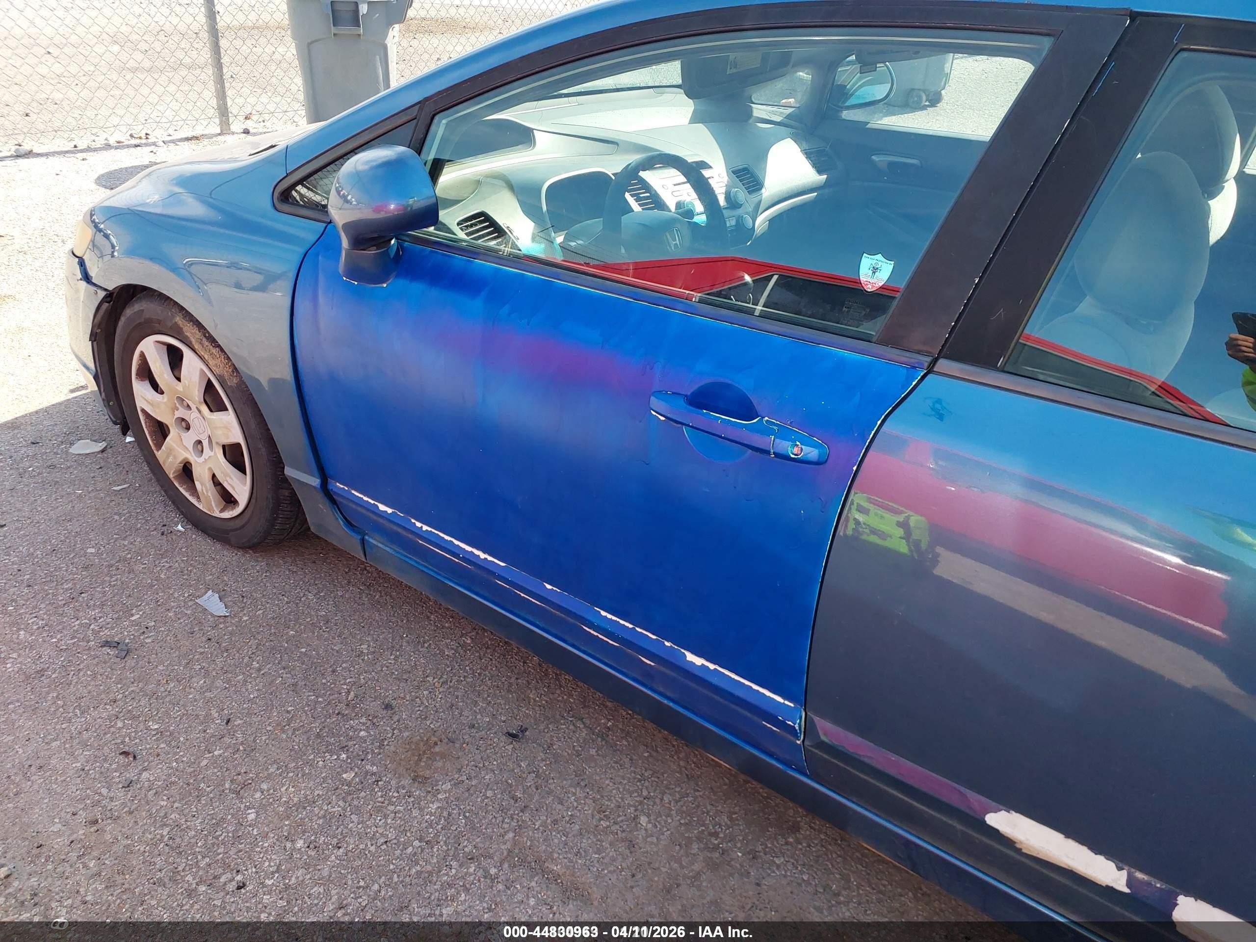 2008 Honda Civic Lx Синий vin: 1HGFA16598L003975