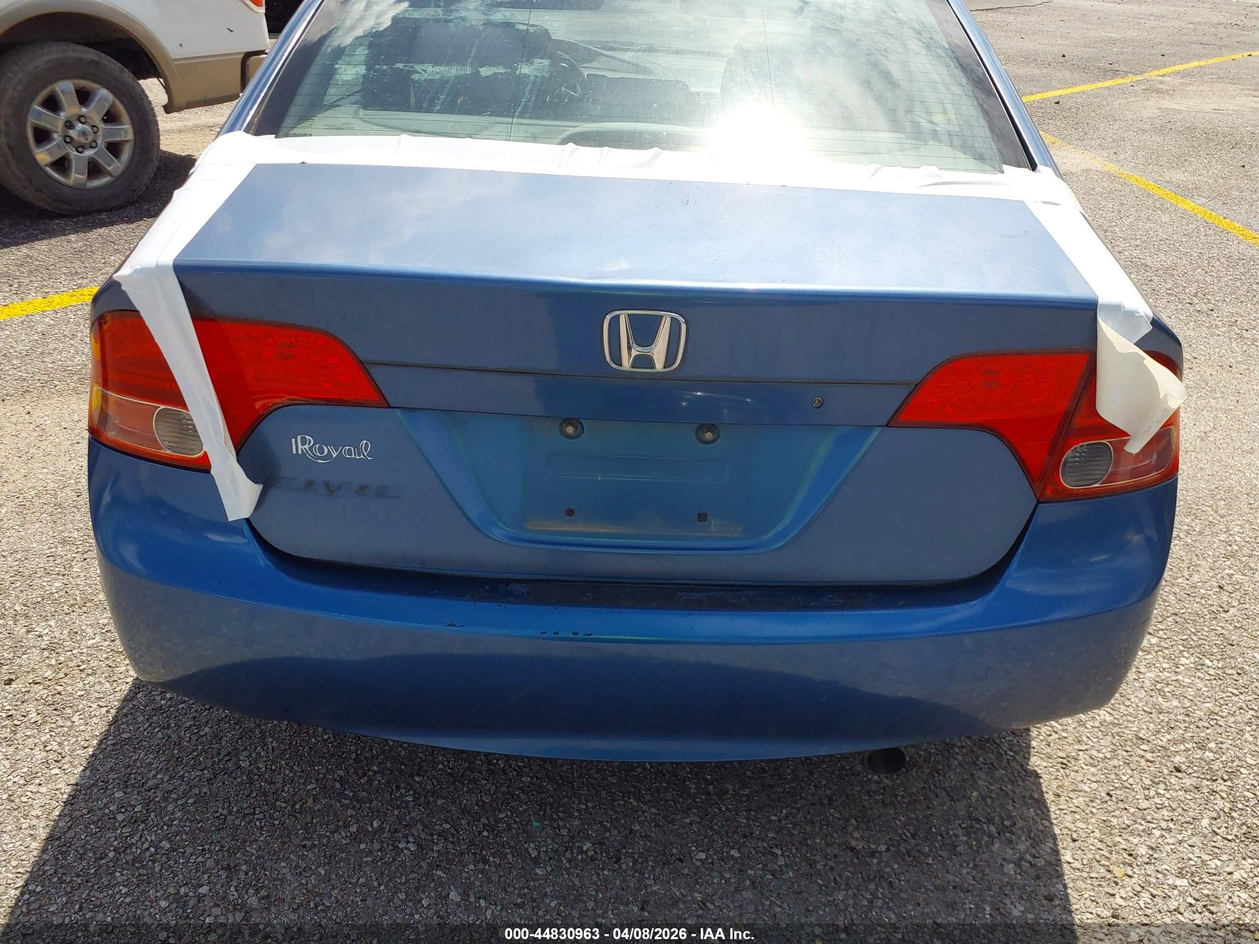 2008 Honda Civic Lx Синий vin: 1HGFA16598L003975