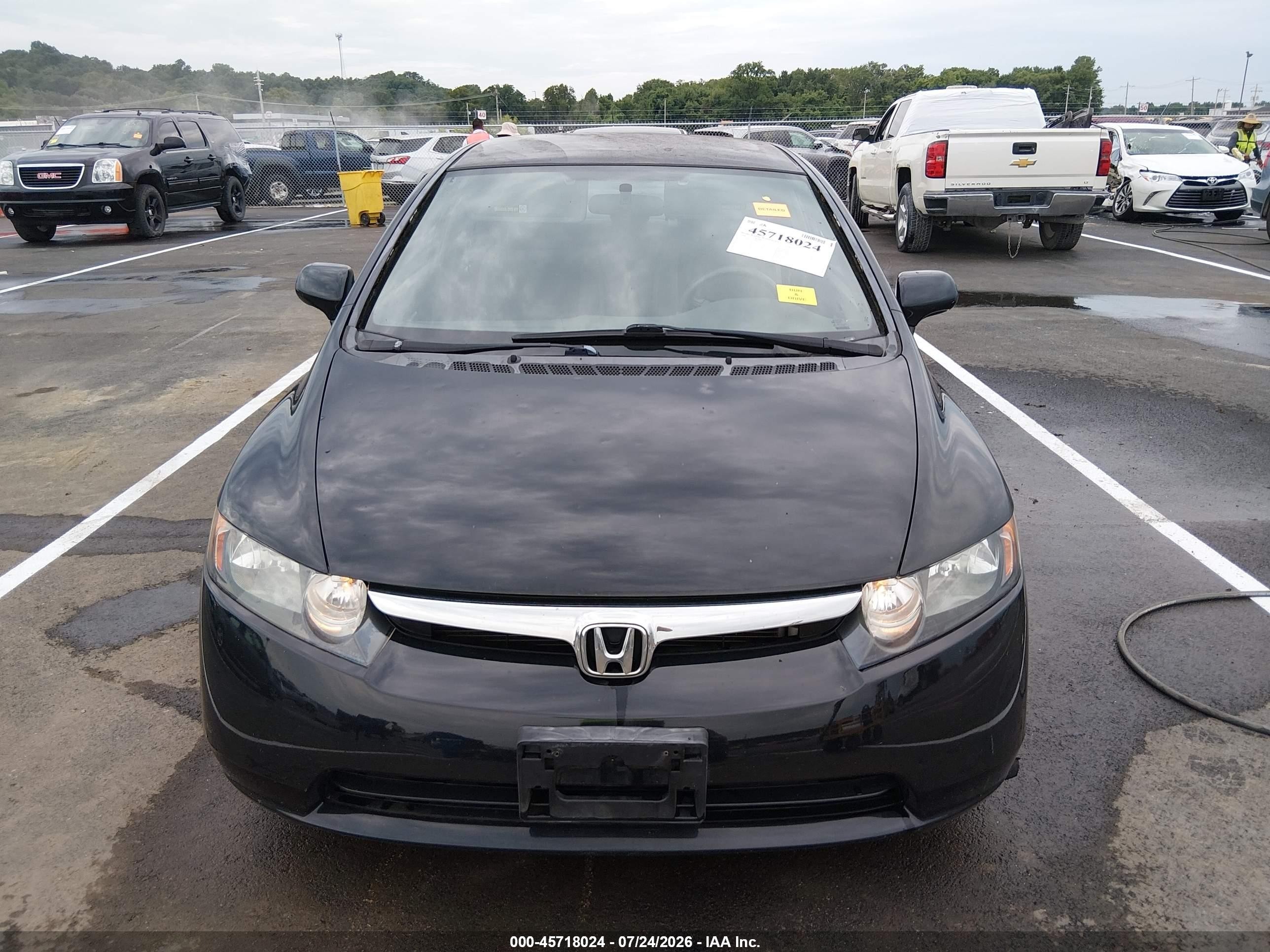 2008 Honda Civic Lx Black vin: 1HGFA16598L010912