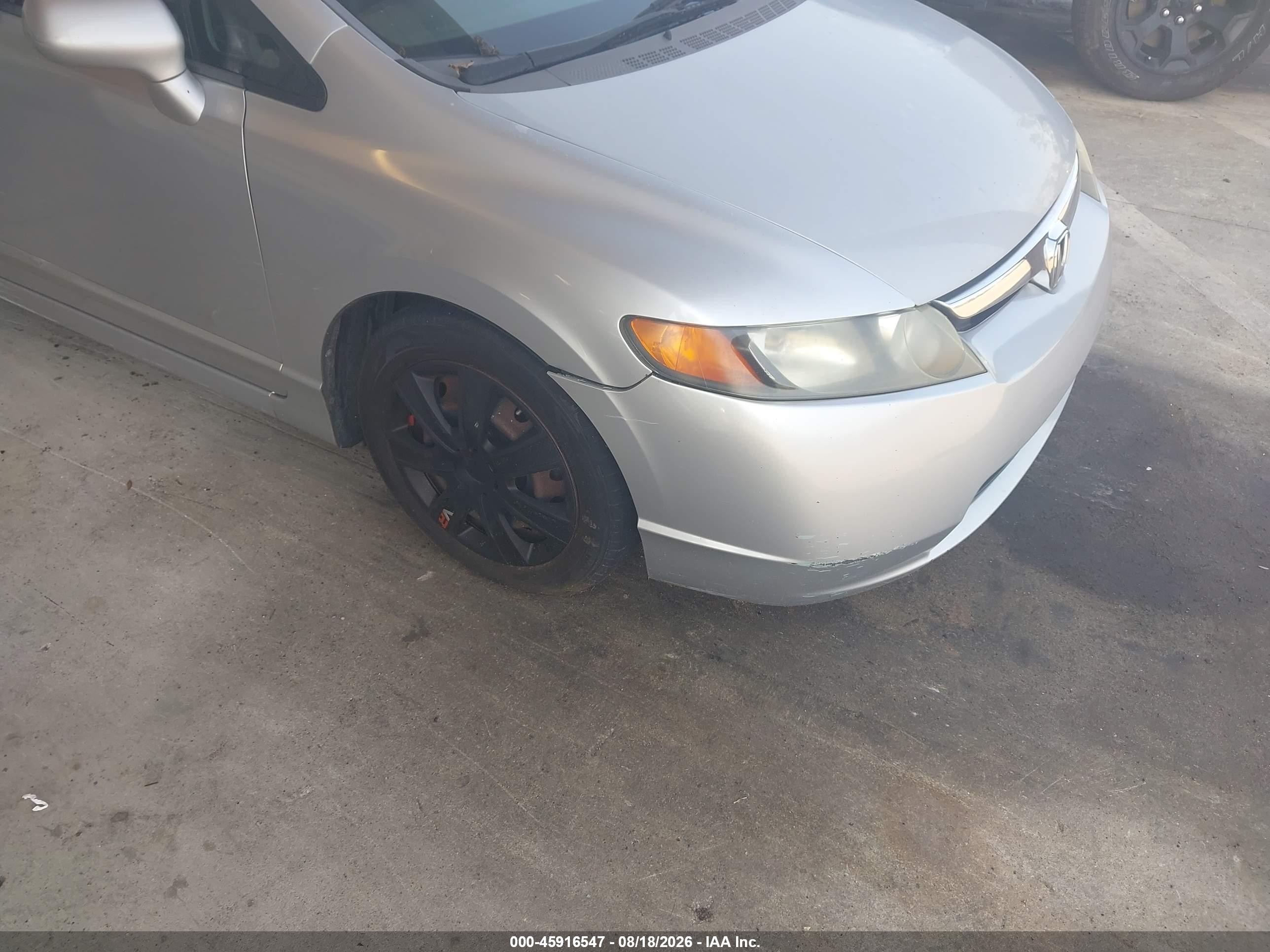 2008 Honda Civic Lx Gray vin: 1HGFA16598L012448