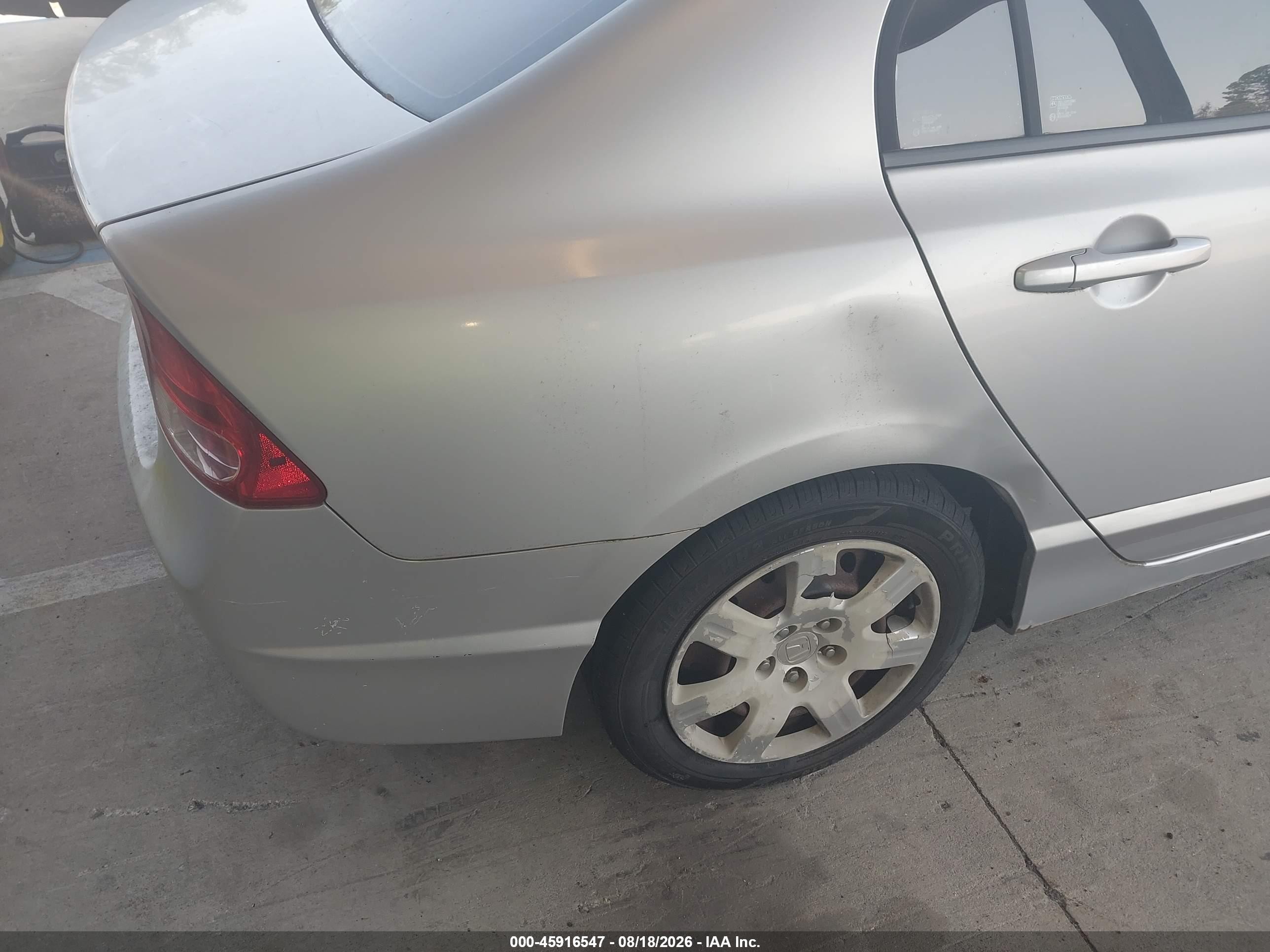 2008 Honda Civic Lx Gray vin: 1HGFA16598L012448
