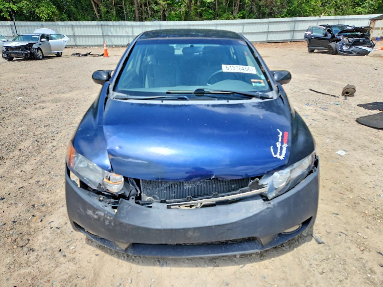 2008 Honda Civic Lx Blue vin: 1HGFA16598L021411