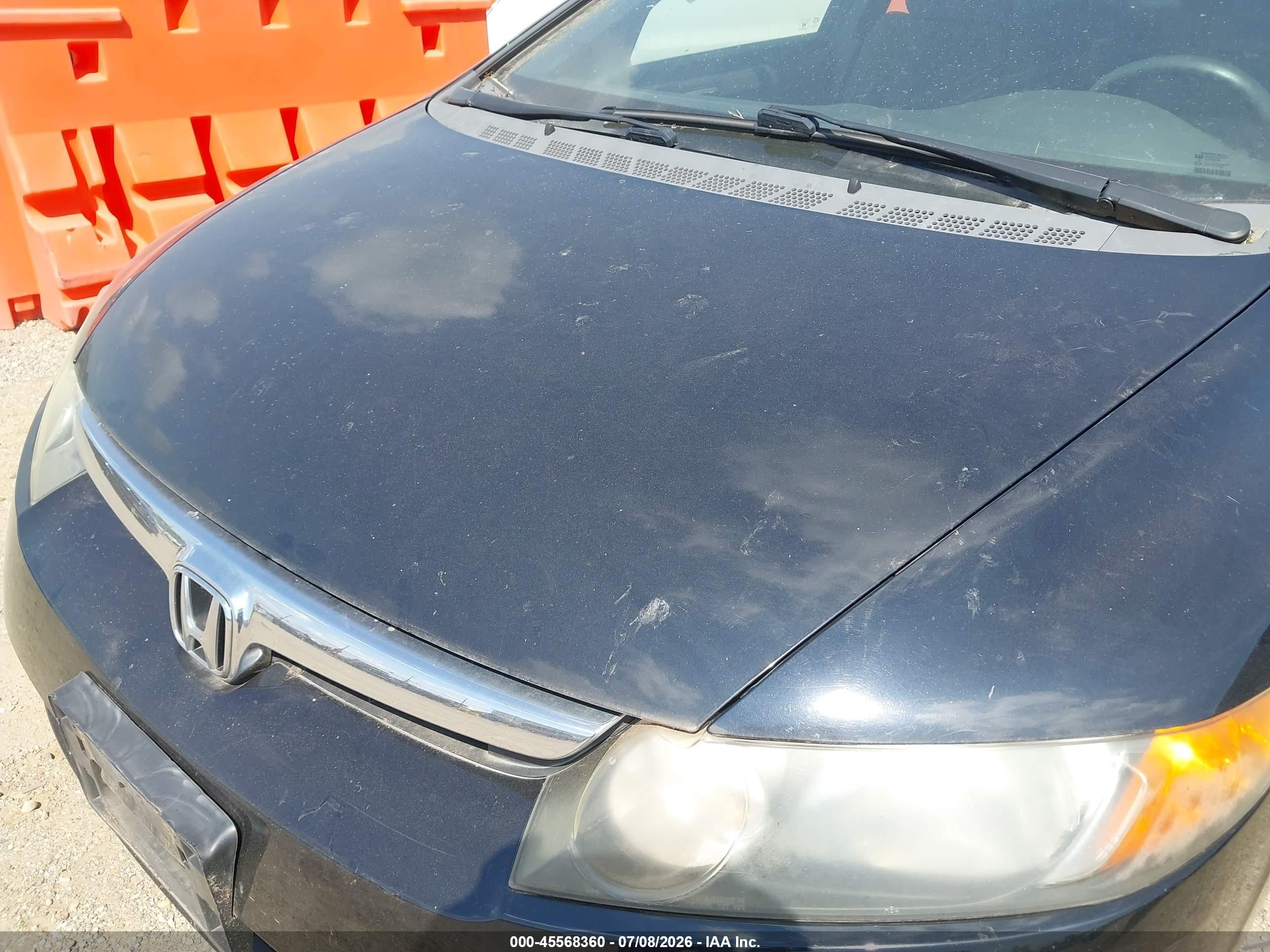 2008 Honda Civic Lx Black vin: 1HGFA16598L022557