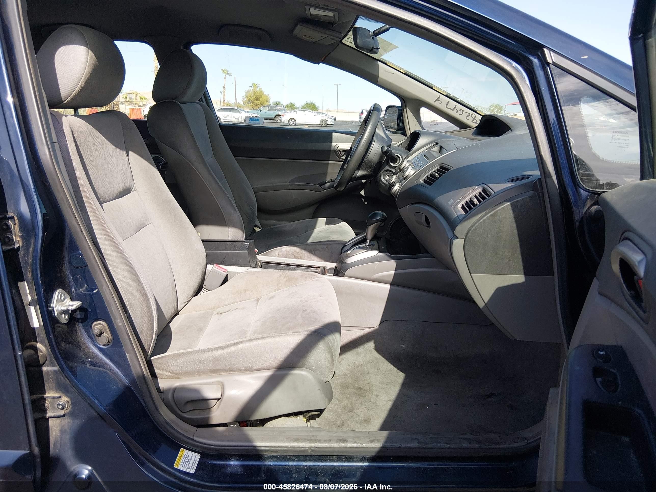 2008 Honda Civic Lx Blue vin: 1HGFA16598L026091