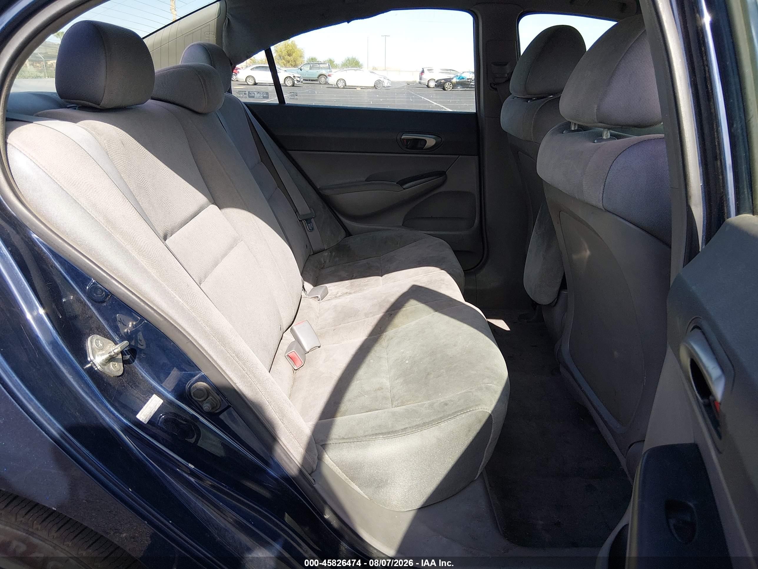 2008 Honda Civic Lx Blue vin: 1HGFA16598L026091
