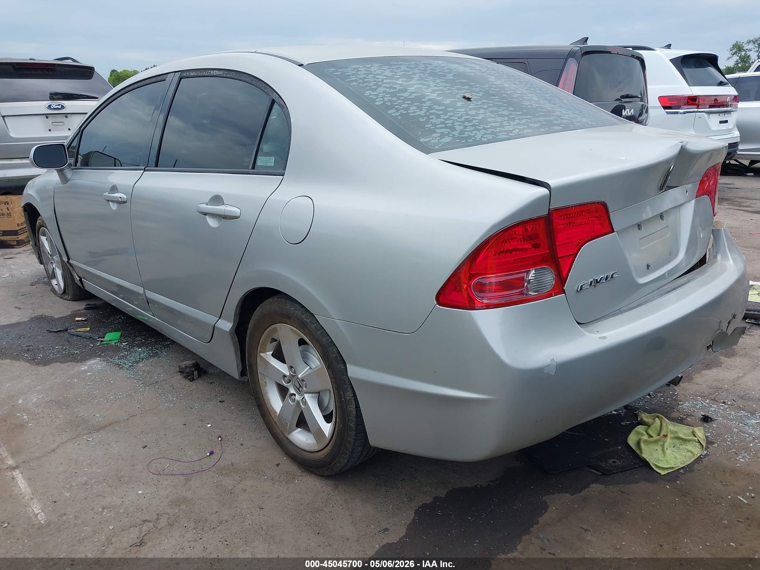 2008 Honda Civic Lx Silver vin: 1HGFA16598L028794