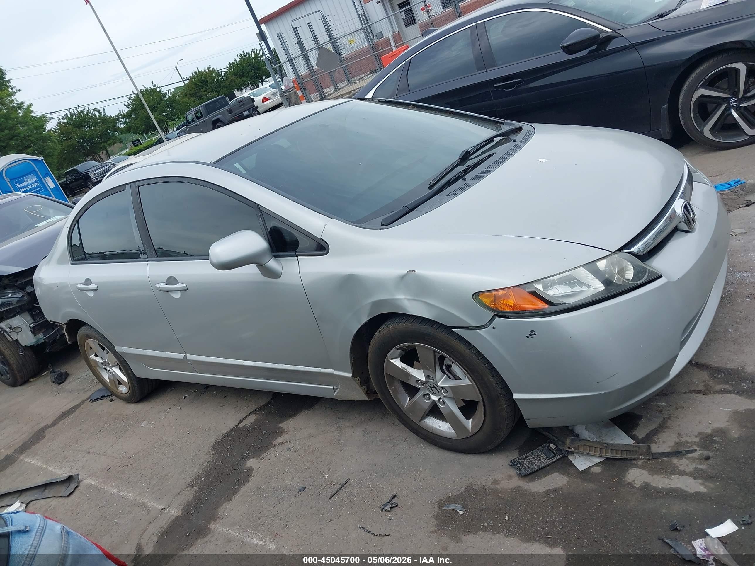 2008 Honda Civic Lx Silver vin: 1HGFA16598L028794