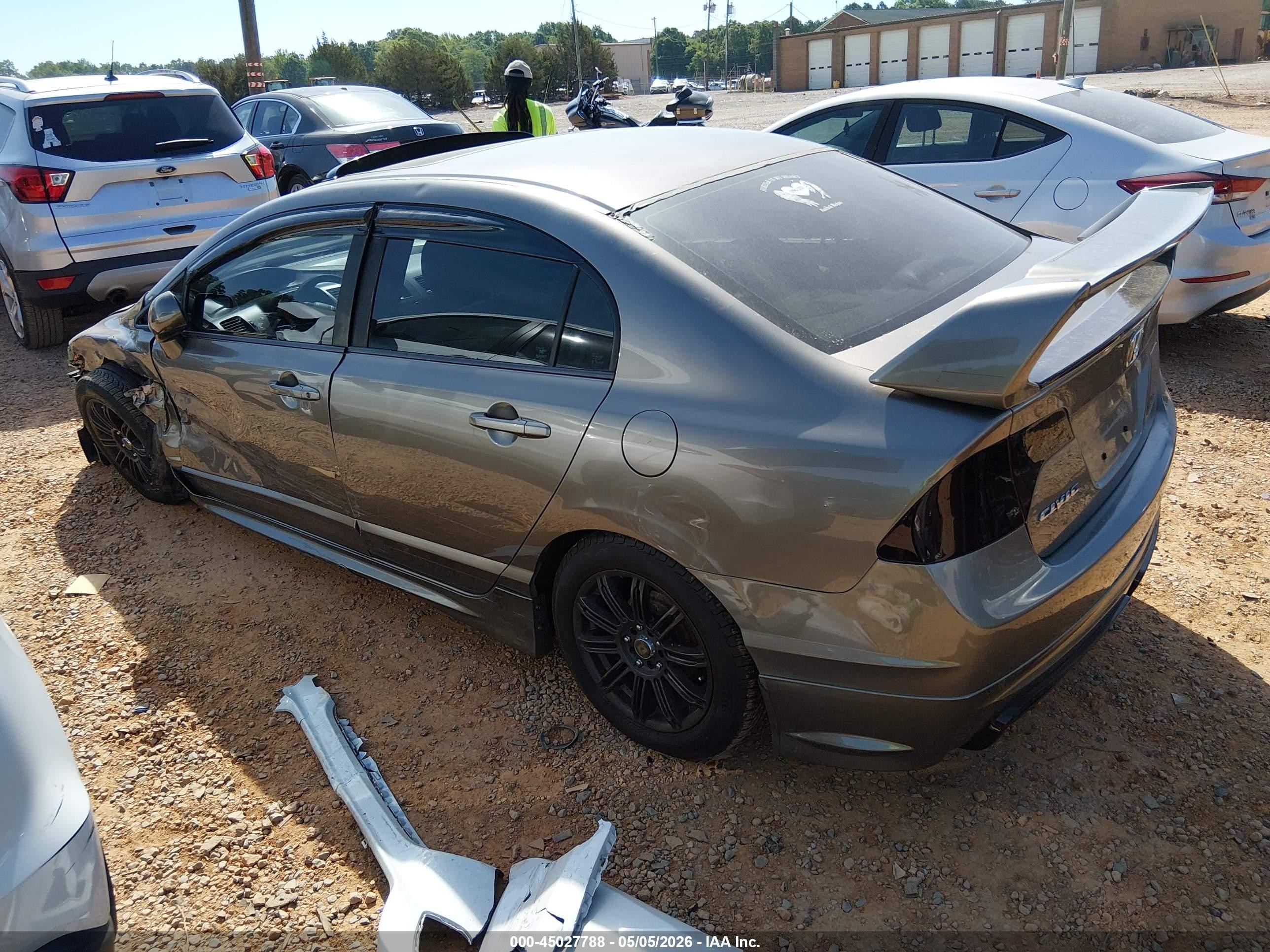 2008 Honda Civic Lx Серый vin: 1HGFA16598L041397