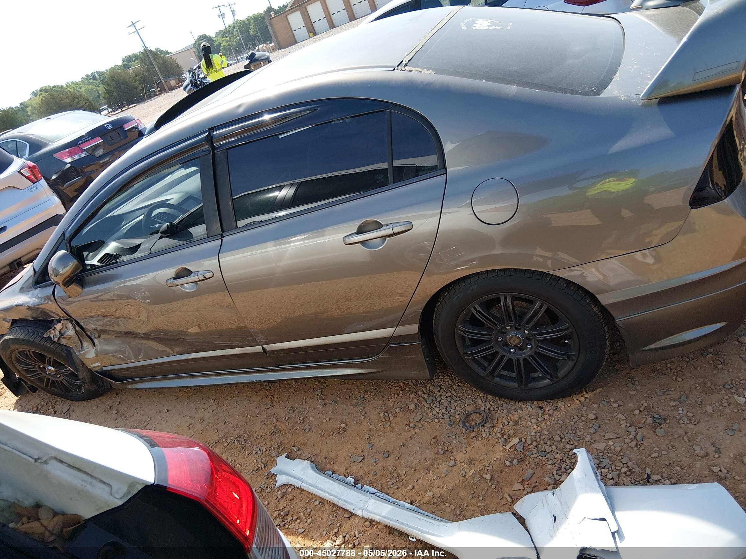 2008 Honda Civic Lx Серый vin: 1HGFA16598L041397