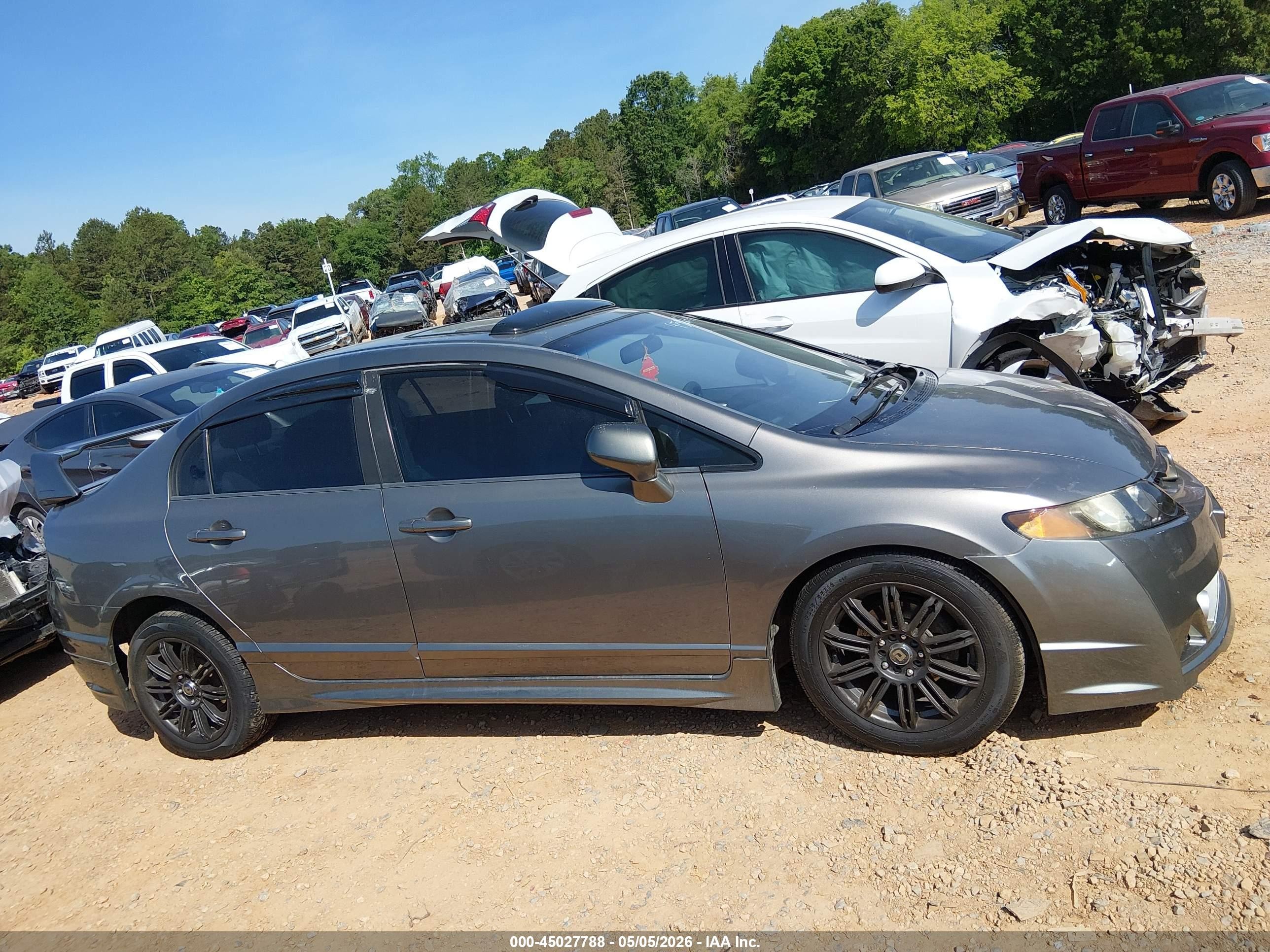 2008 Honda Civic Lx Серый vin: 1HGFA16598L041397