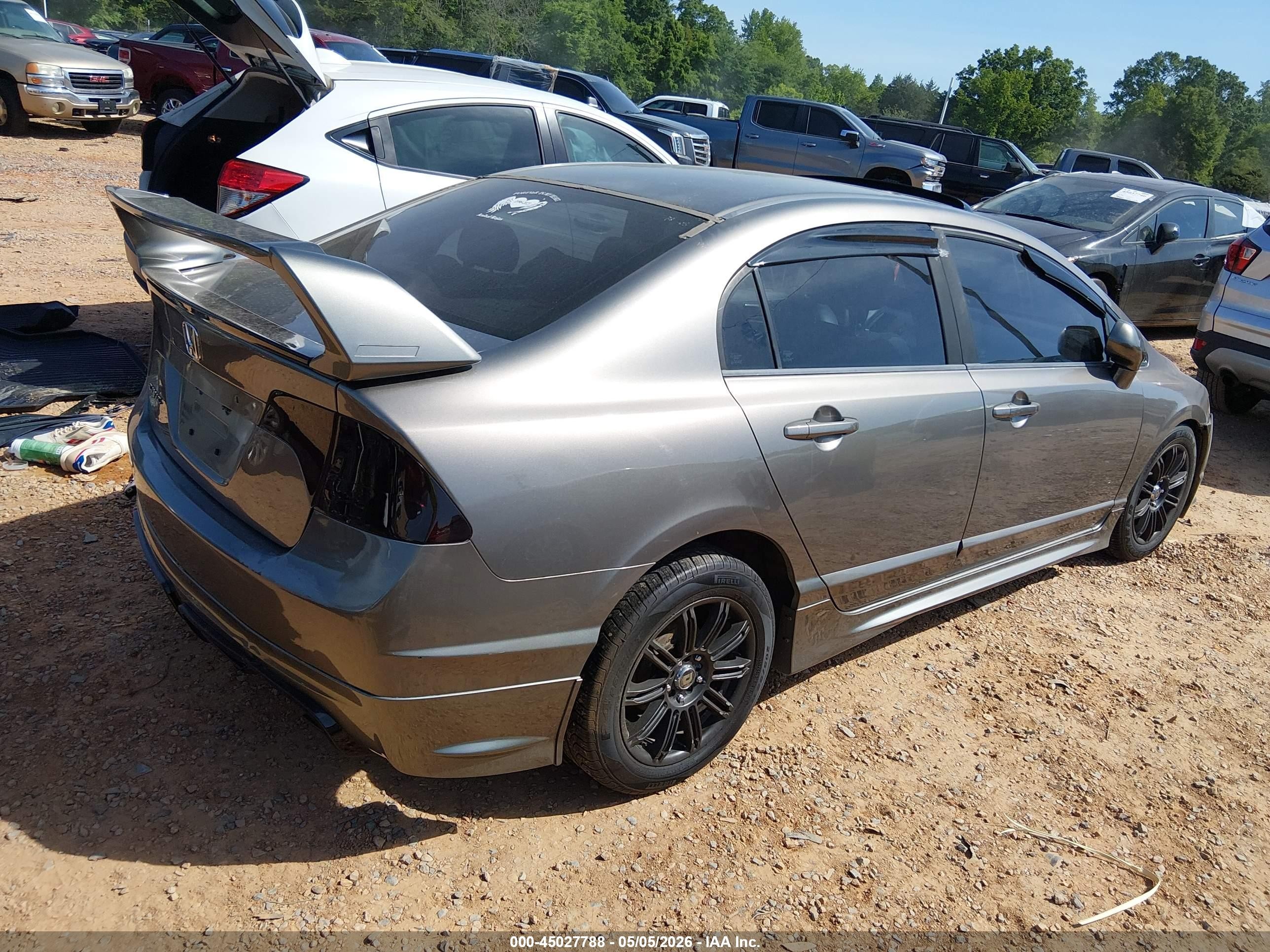 2008 Honda Civic Lx Серый vin: 1HGFA16598L041397