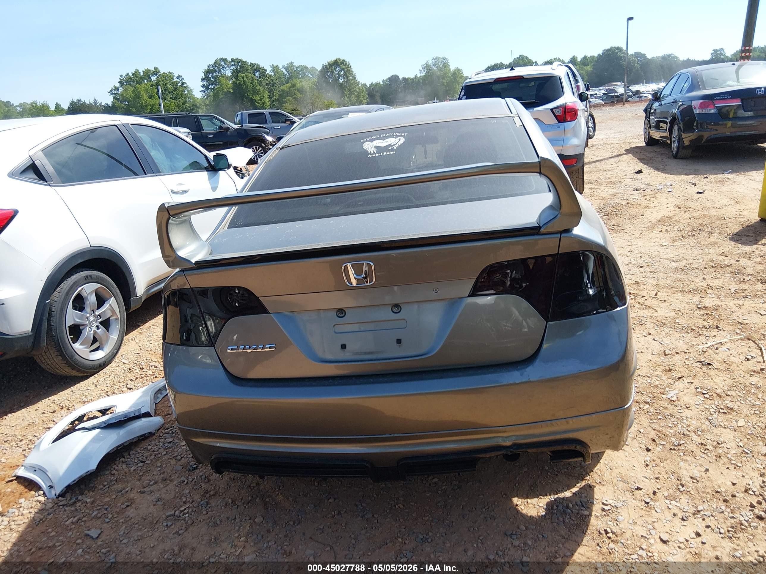 2008 Honda Civic Lx Серый vin: 1HGFA16598L041397