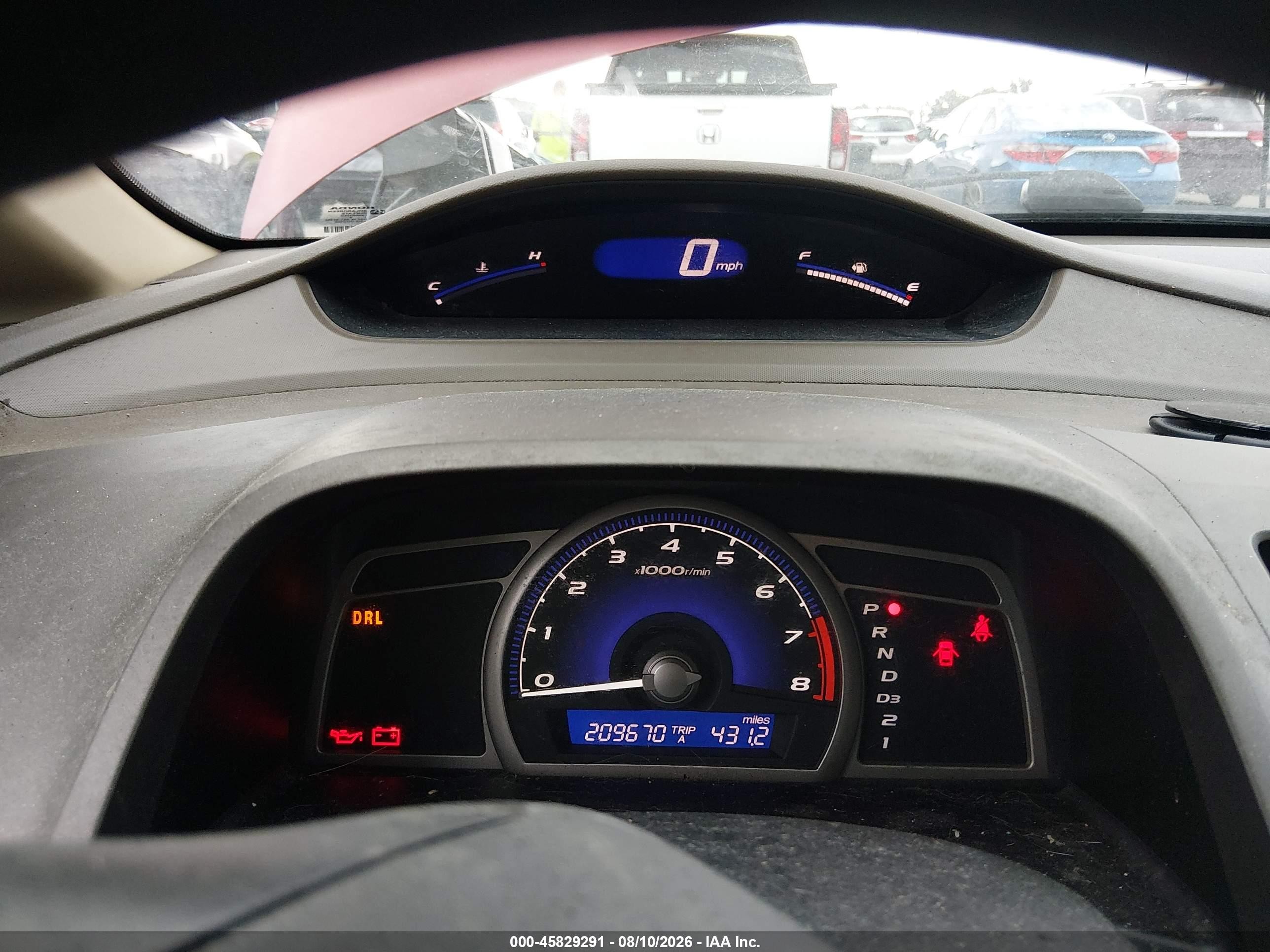 2008 Honda Civic Lx Red vin: 1HGFA16598L055204