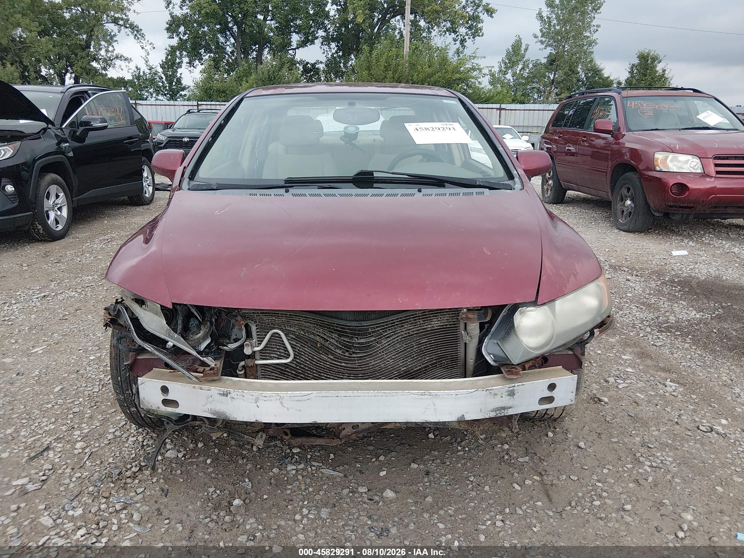 2008 Honda Civic Lx Red vin: 1HGFA16598L055204