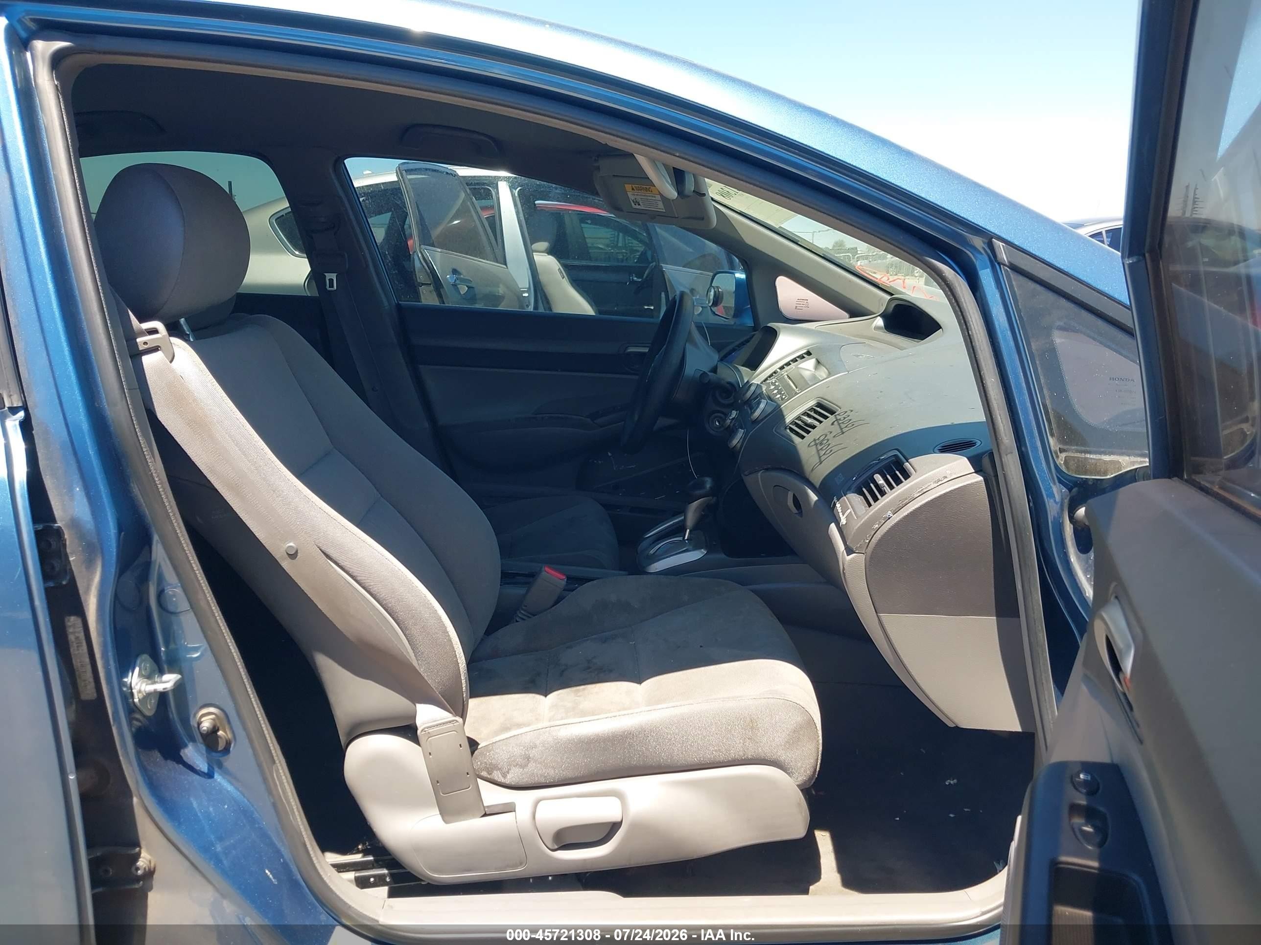 2008 Honda Civic Lx Синий vin: 1HGFA16598L069166