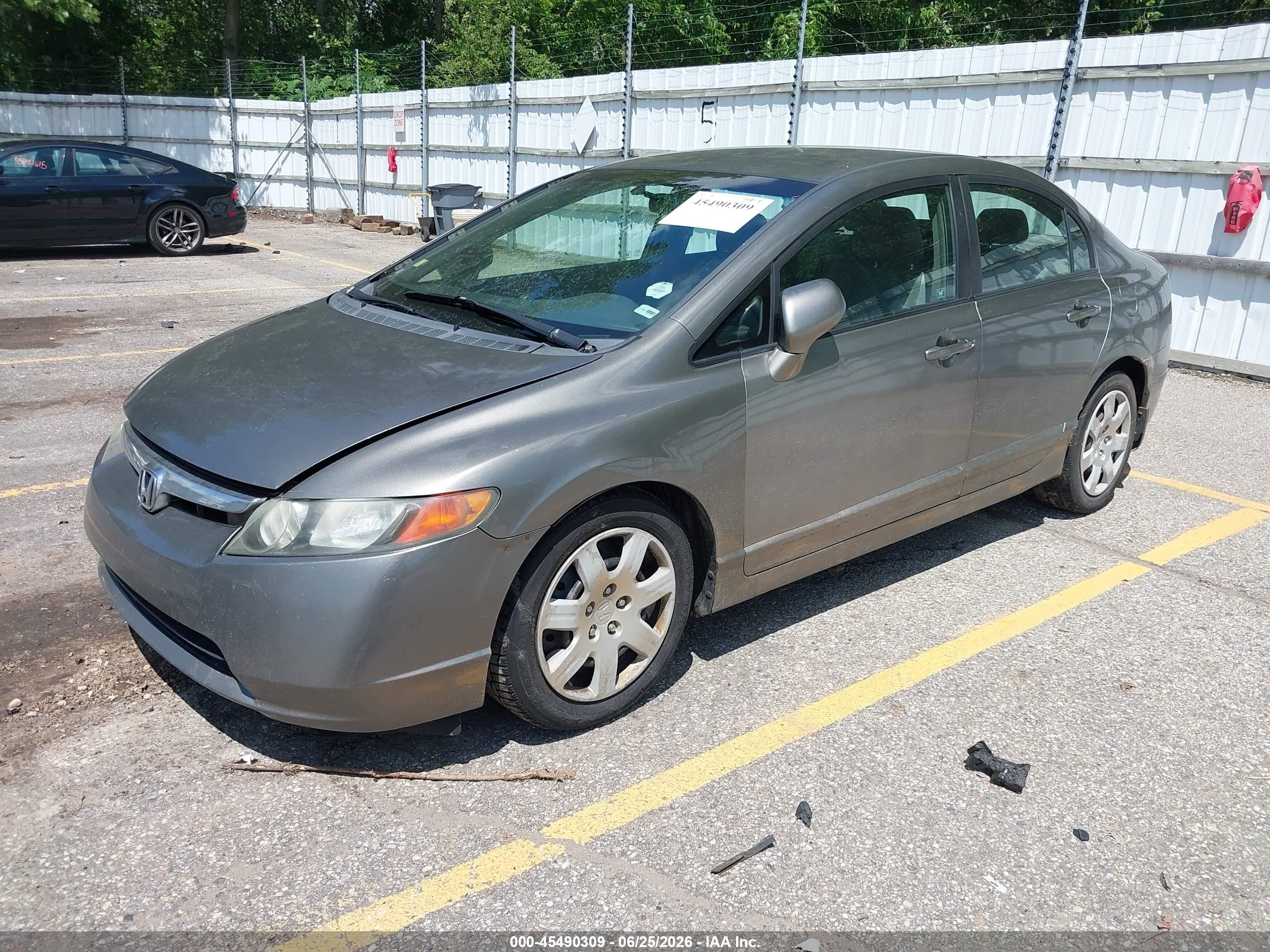 2008 Honda Civic Lx Brown vin: 1HGFA16598L090101