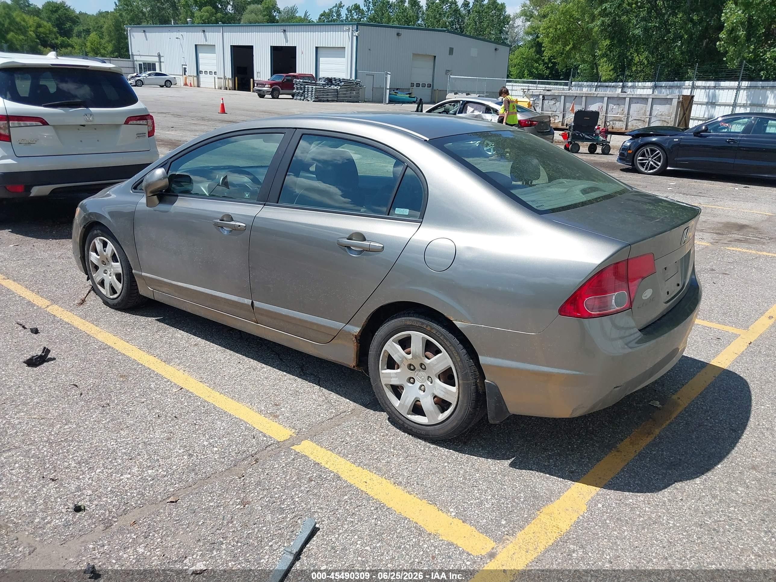 2008 Honda Civic Lx Brown vin: 1HGFA16598L090101