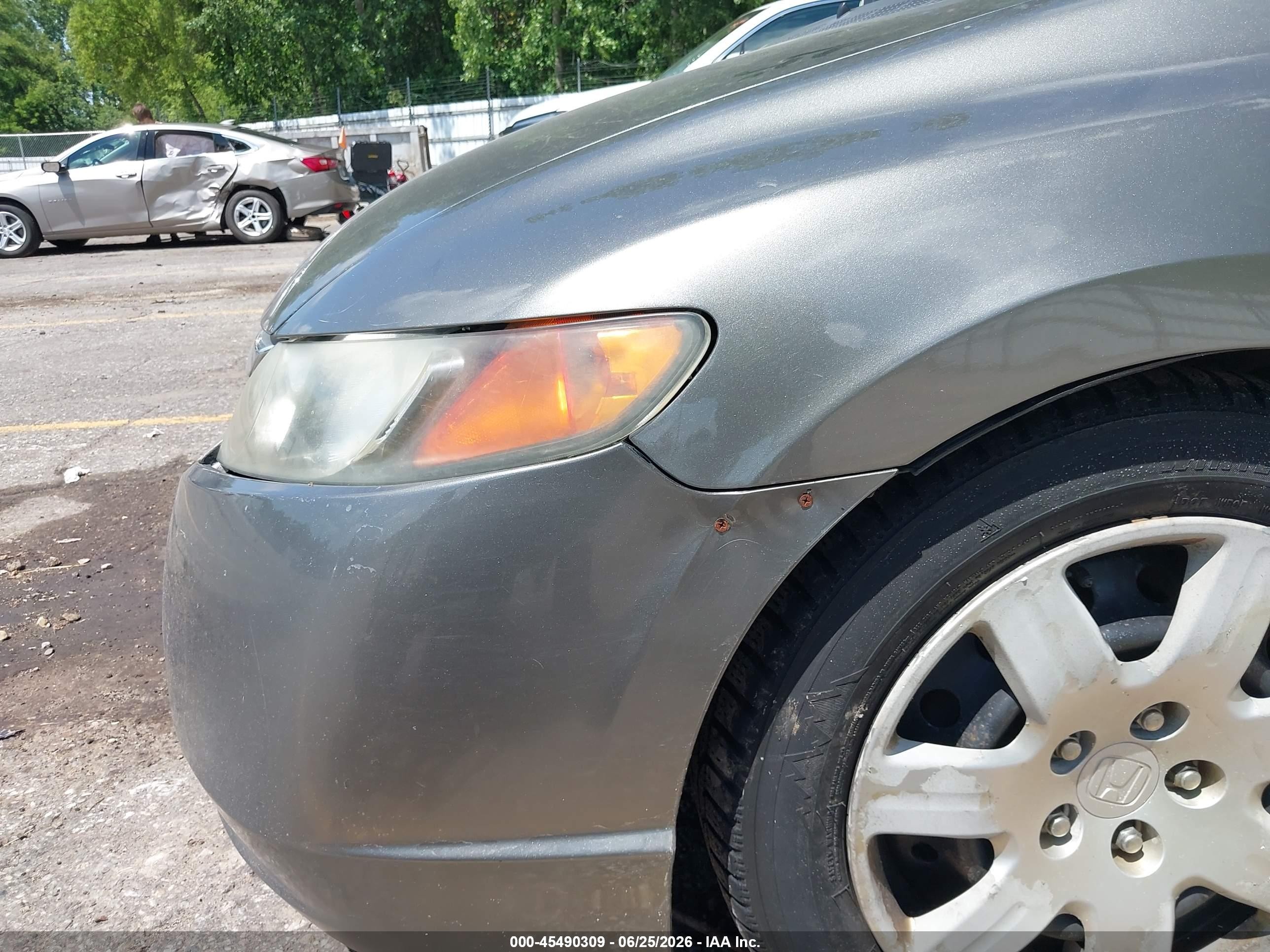 2008 Honda Civic Lx Brown vin: 1HGFA16598L090101