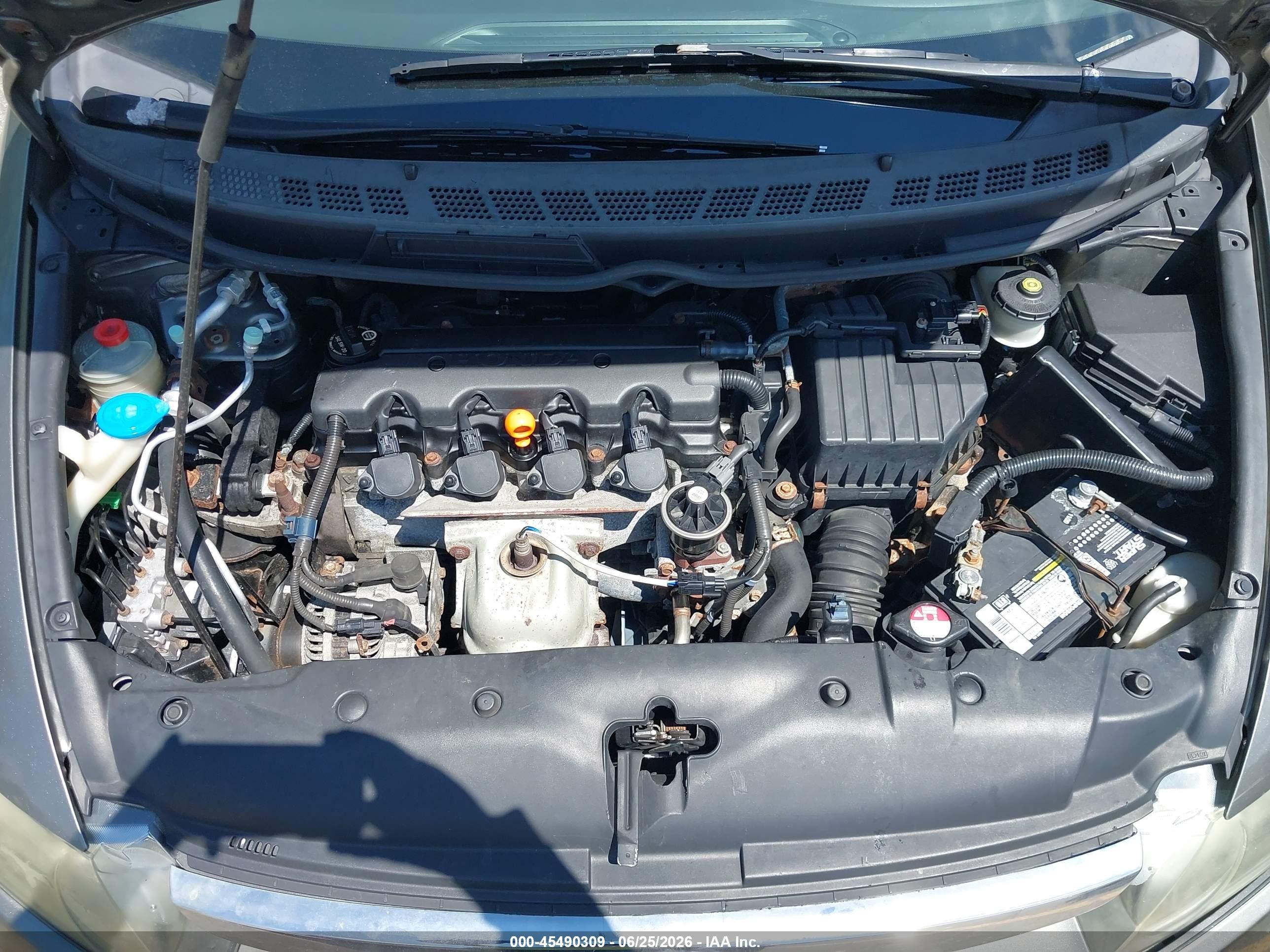 2008 Honda Civic Lx Brown vin: 1HGFA16598L090101