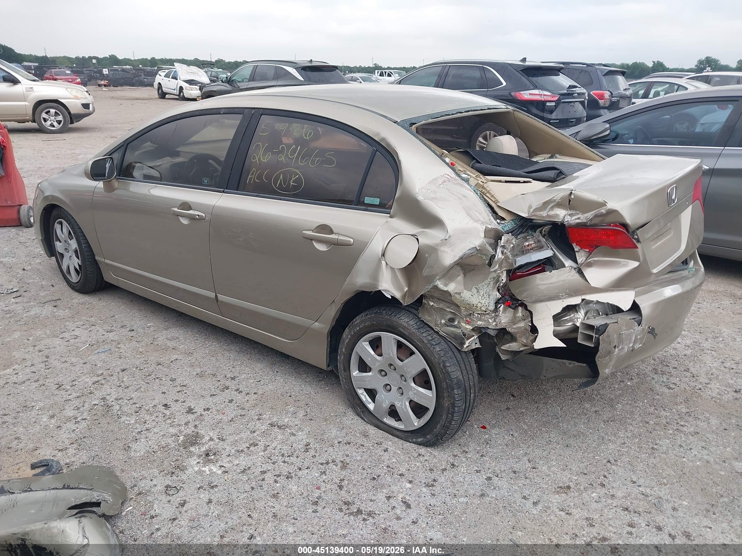 2008 Honda Civic Lx Gold vin: 1HGFA16598L090941