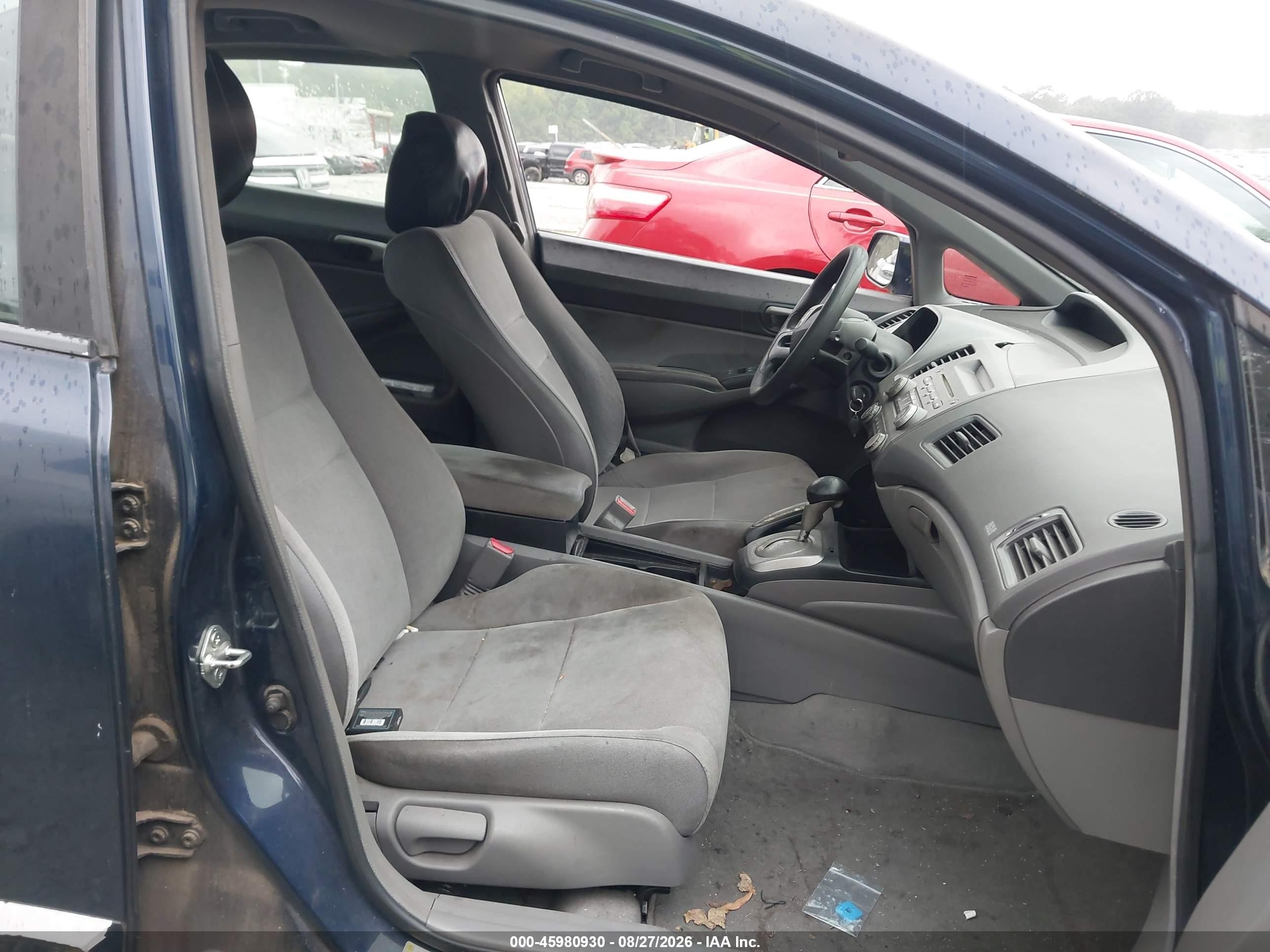 2008 Honda Civic Lx Dark Blue vin: 1HGFA16598L093077