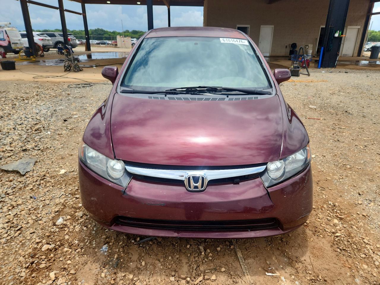 2008 Honda Civic Lx Burgundy vin: 1HGFA16598L098327