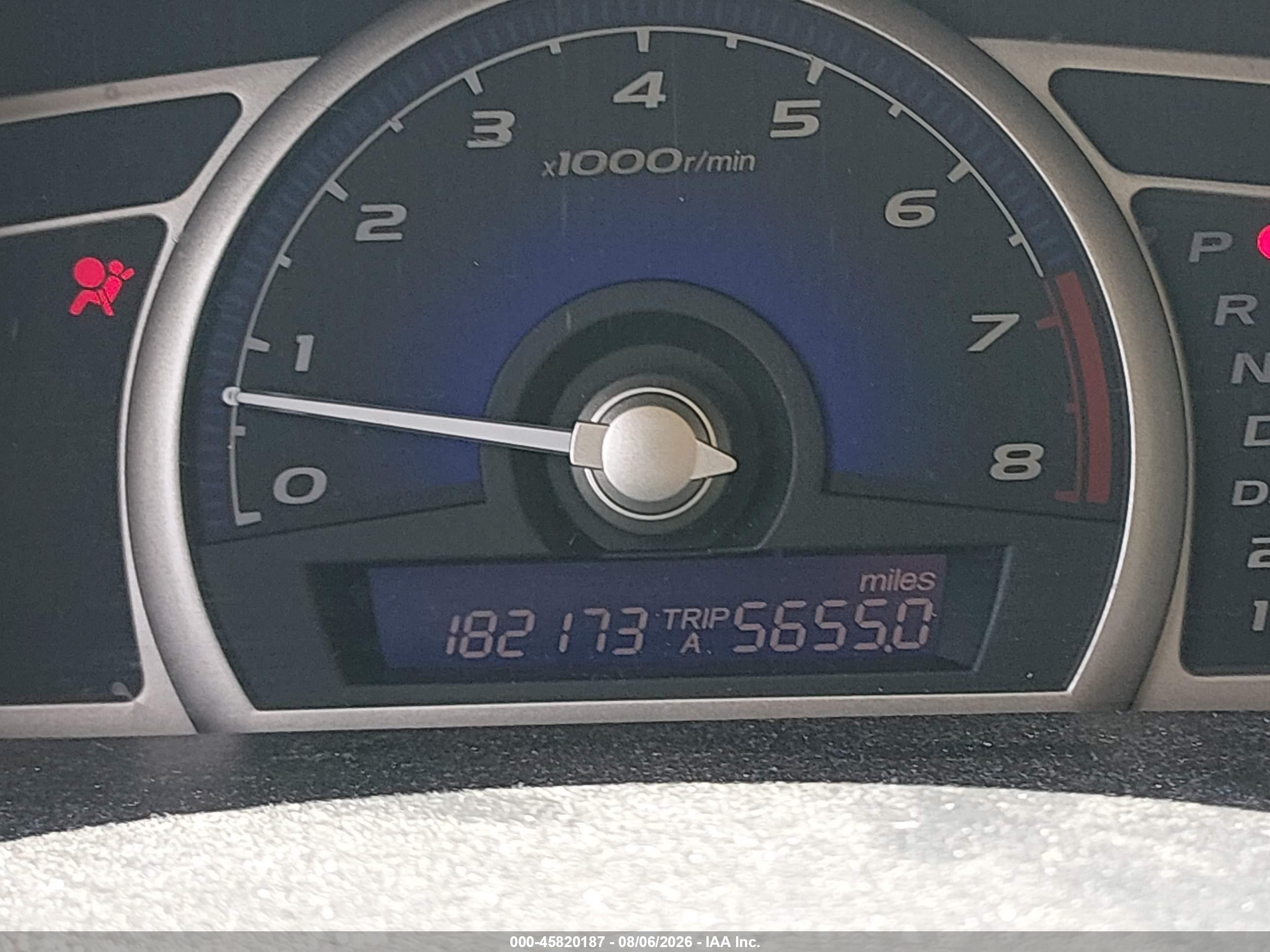 2008 Honda Civic Lx Burgundy vin: 1HGFA16598L101291