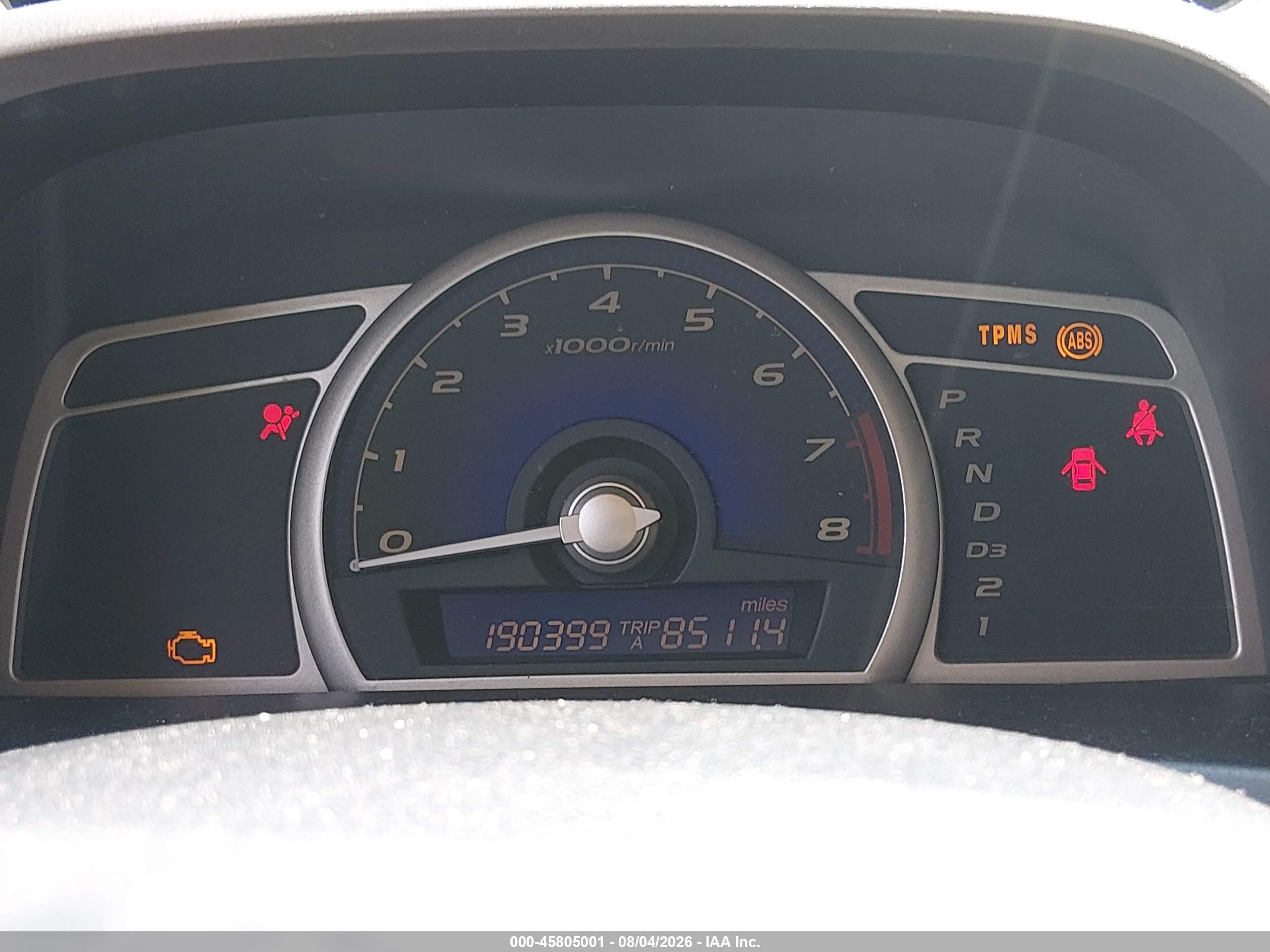 2008 Honda Civic Lx White vin: 1HGFA16598L116504